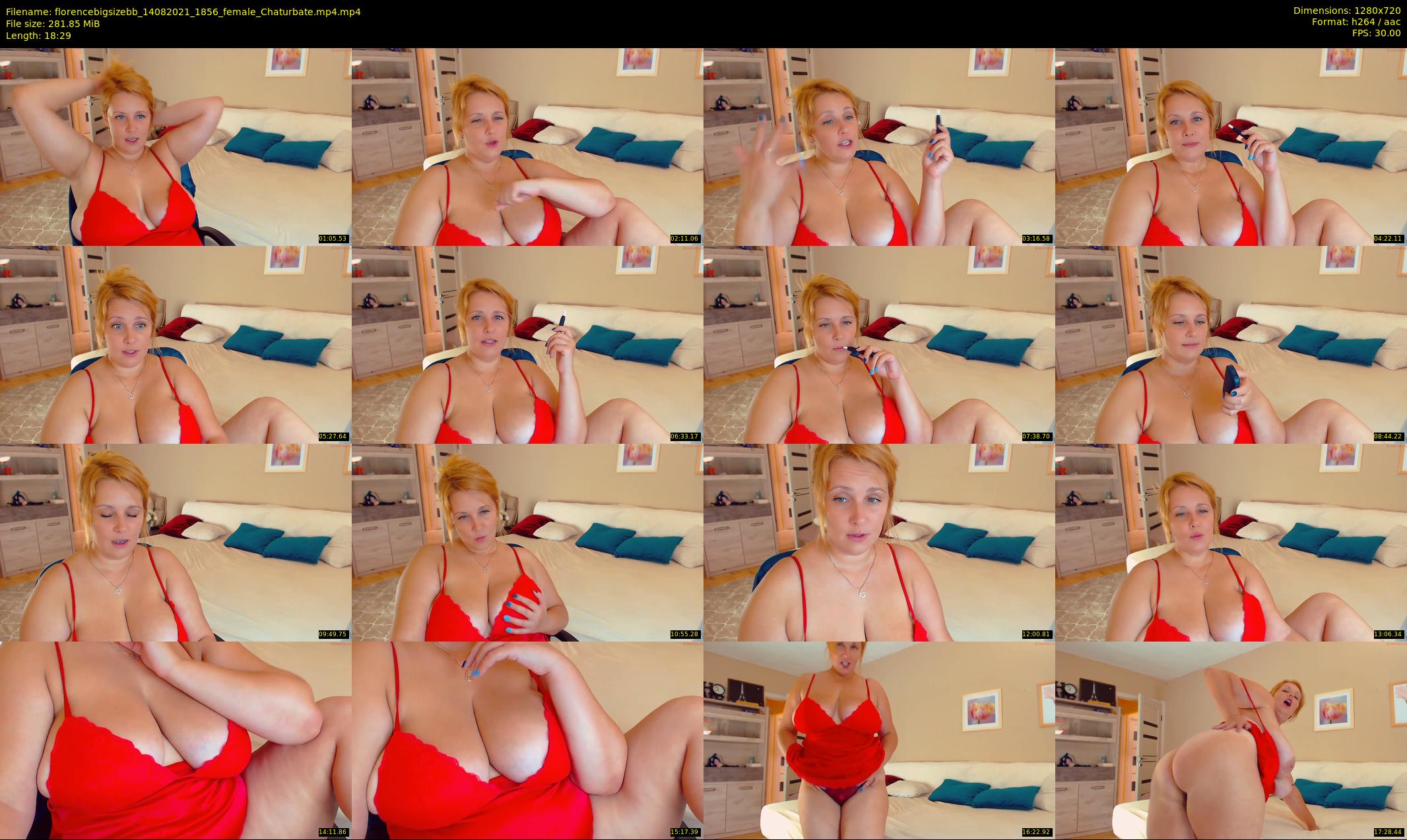 florencebigsizebb — 19 minute Chaturbate female cam show recording, 720p, Aug 14, 2021