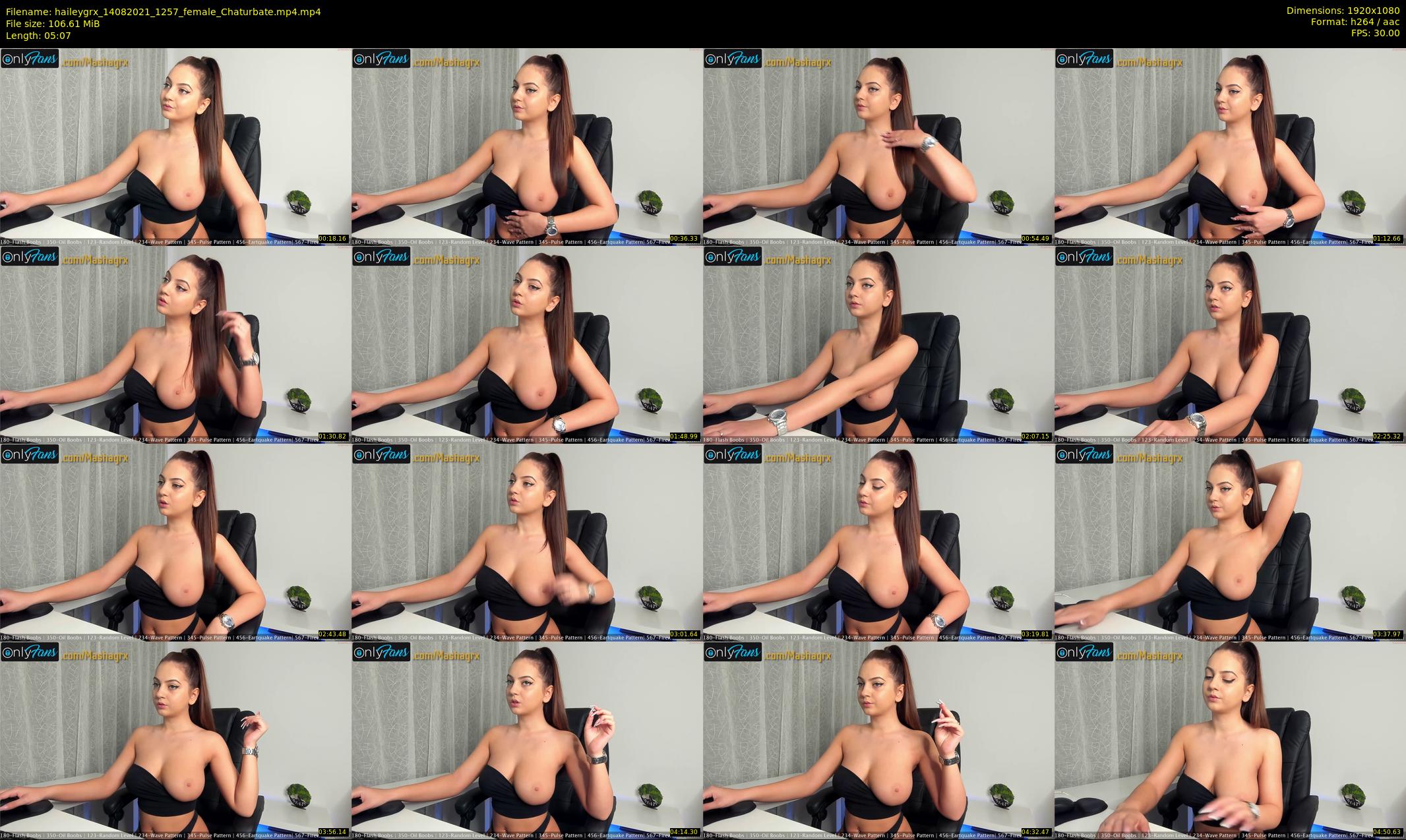 haileygrx — 6 minute Chaturbate female cam show recording, 1080p, Aug 14, 2021