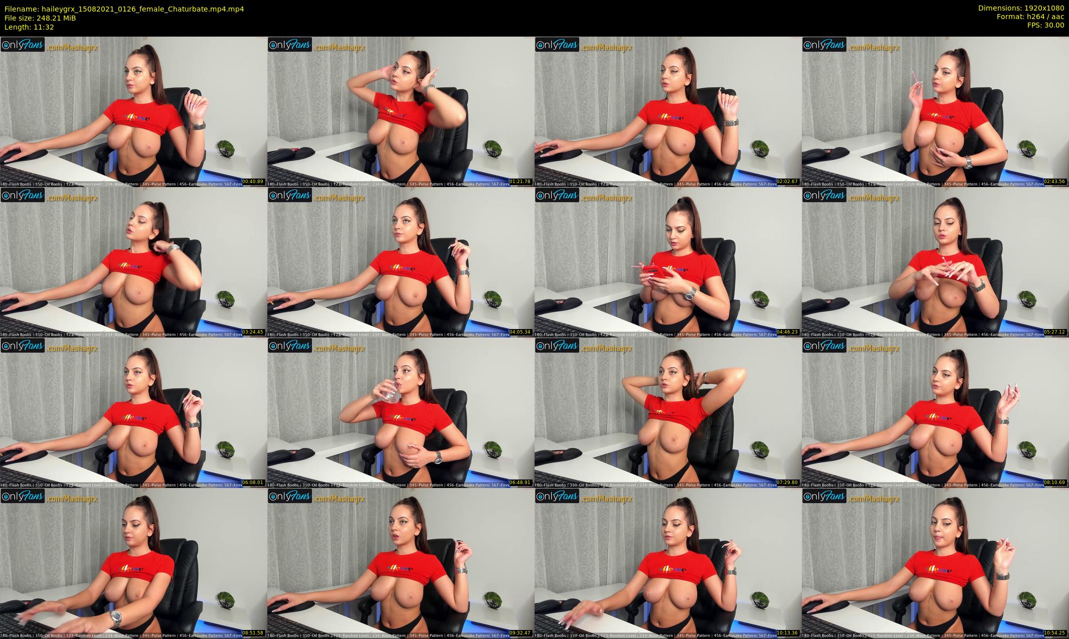 haileygrx — 12 minute Chaturbate female cam show recording, 1080p, Aug 15, 2021