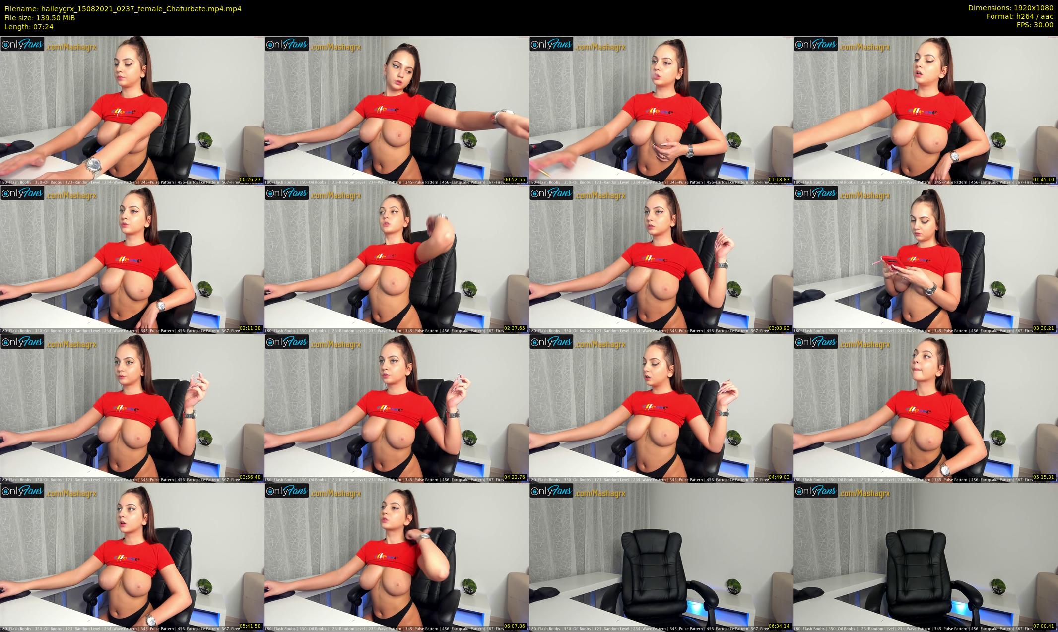 haileygrx — 8 minute Chaturbate female cam show recording, 1080p, Aug 15, 2021