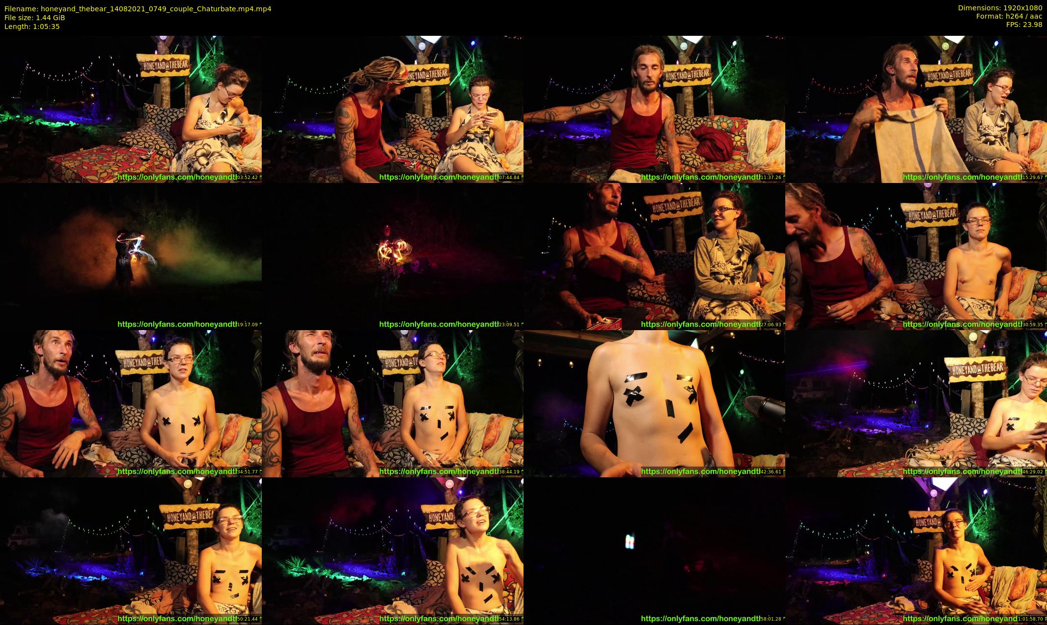 honeyand_thebear — 66 minute Chaturbate couple cam show recording, 1080p, Aug 14, 2021