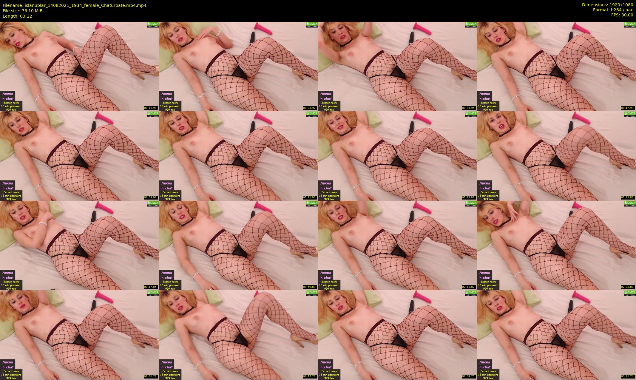 islanublar — 4 minute Chaturbate female cam show recording, 1080p, Aug 14, 2021