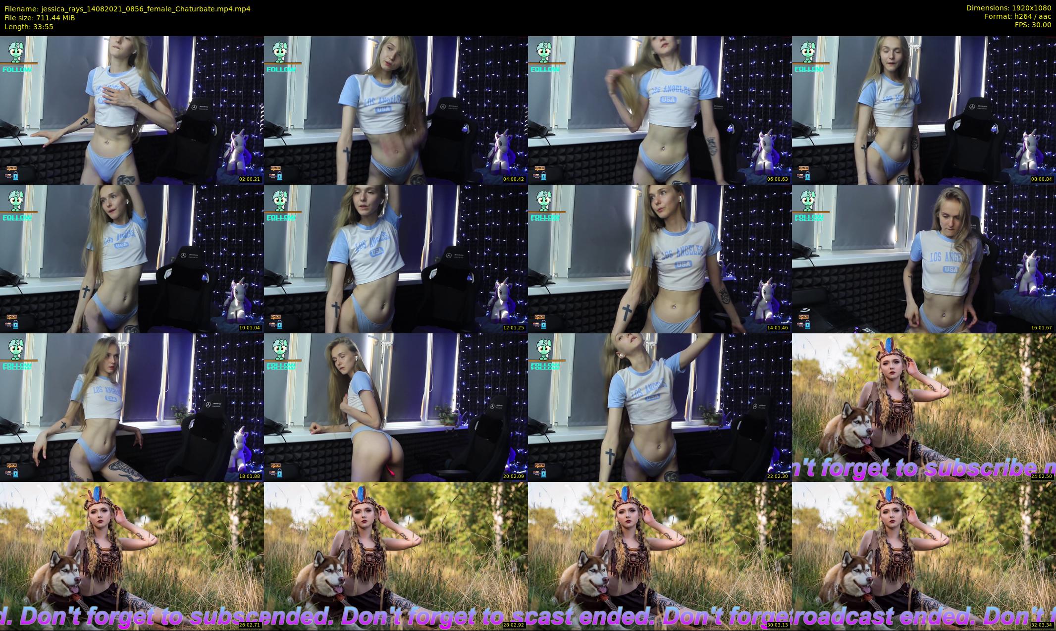 jessica_rays — 34 minute Chaturbate couple cam show recording, 1080p, Aug 14, 2021