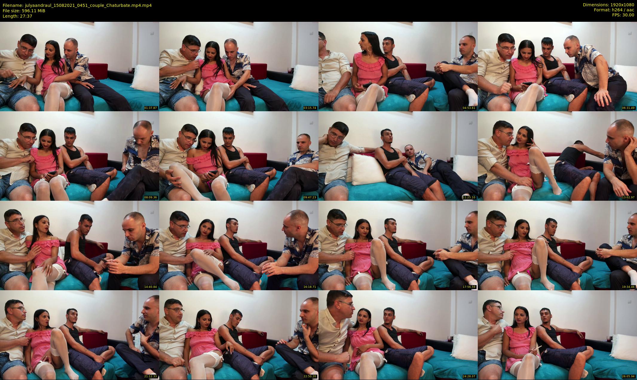 julyaandraul — 28 minute Chaturbate couple cam show recording, 1080p, Aug 15, 2021