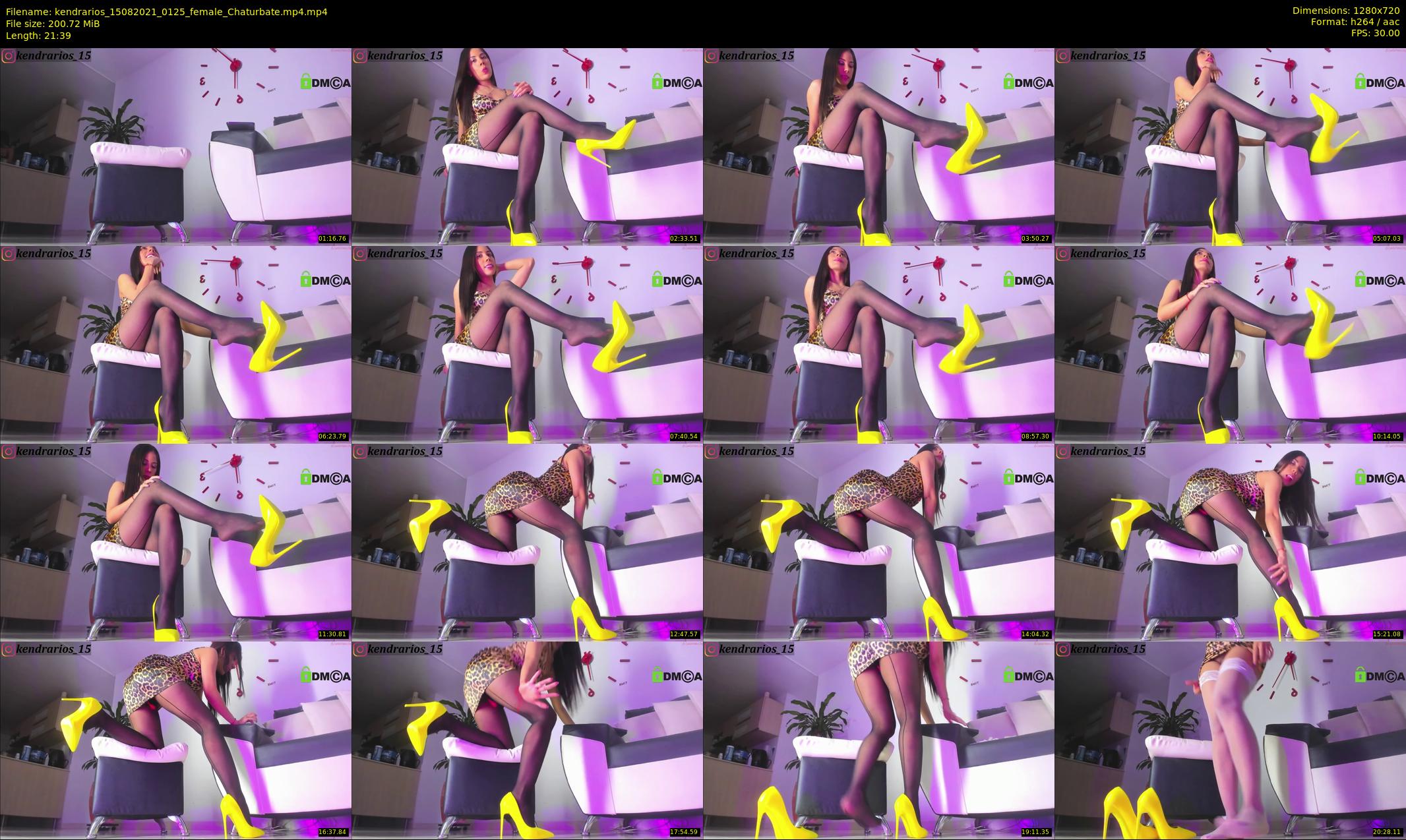 kendrarios — 22 minute Chaturbate female cam show recording, 720p, Aug 15, 2021