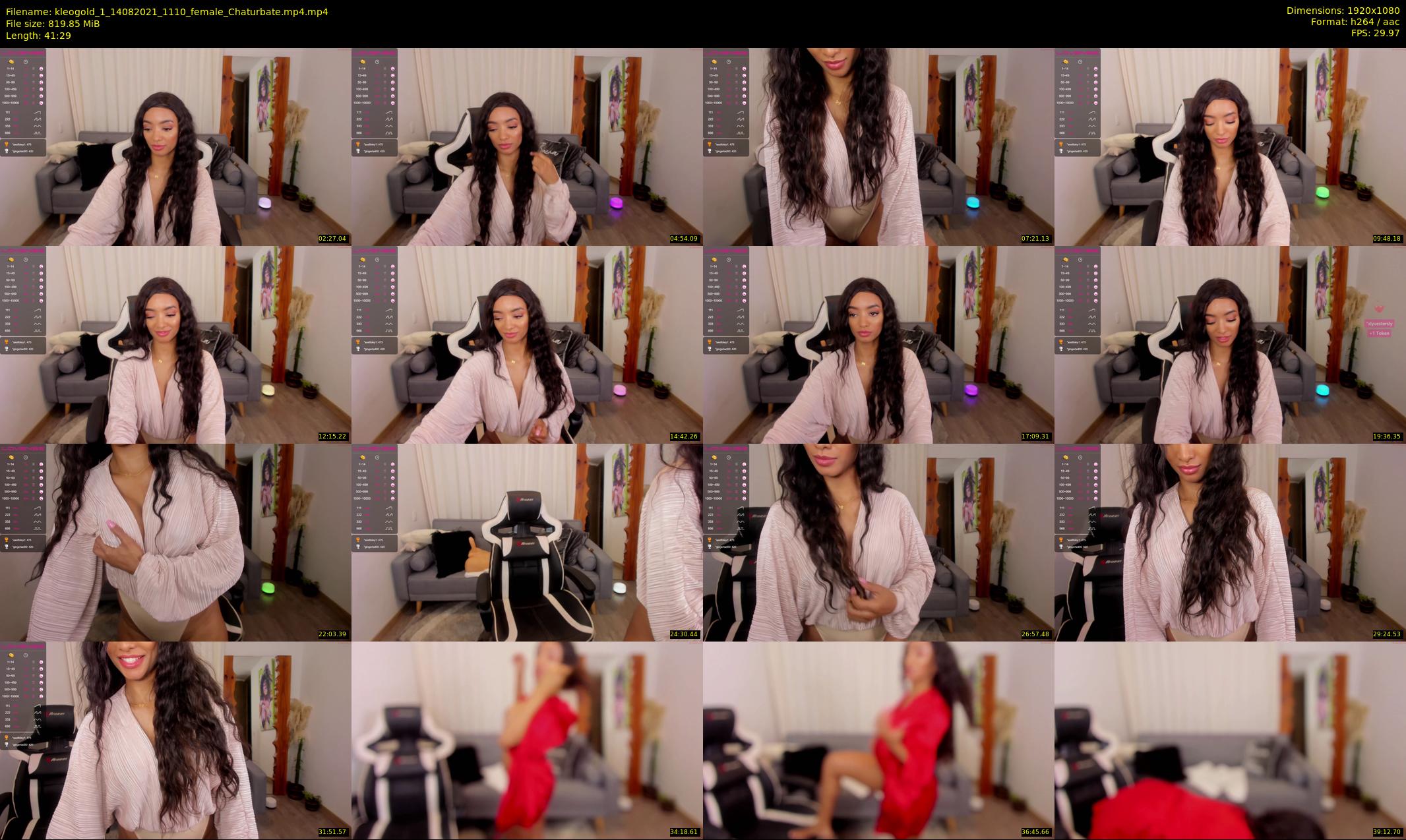 kleogold_1 — 42 minute Chaturbate female cam show recording, 1080p, Aug 14, 2021