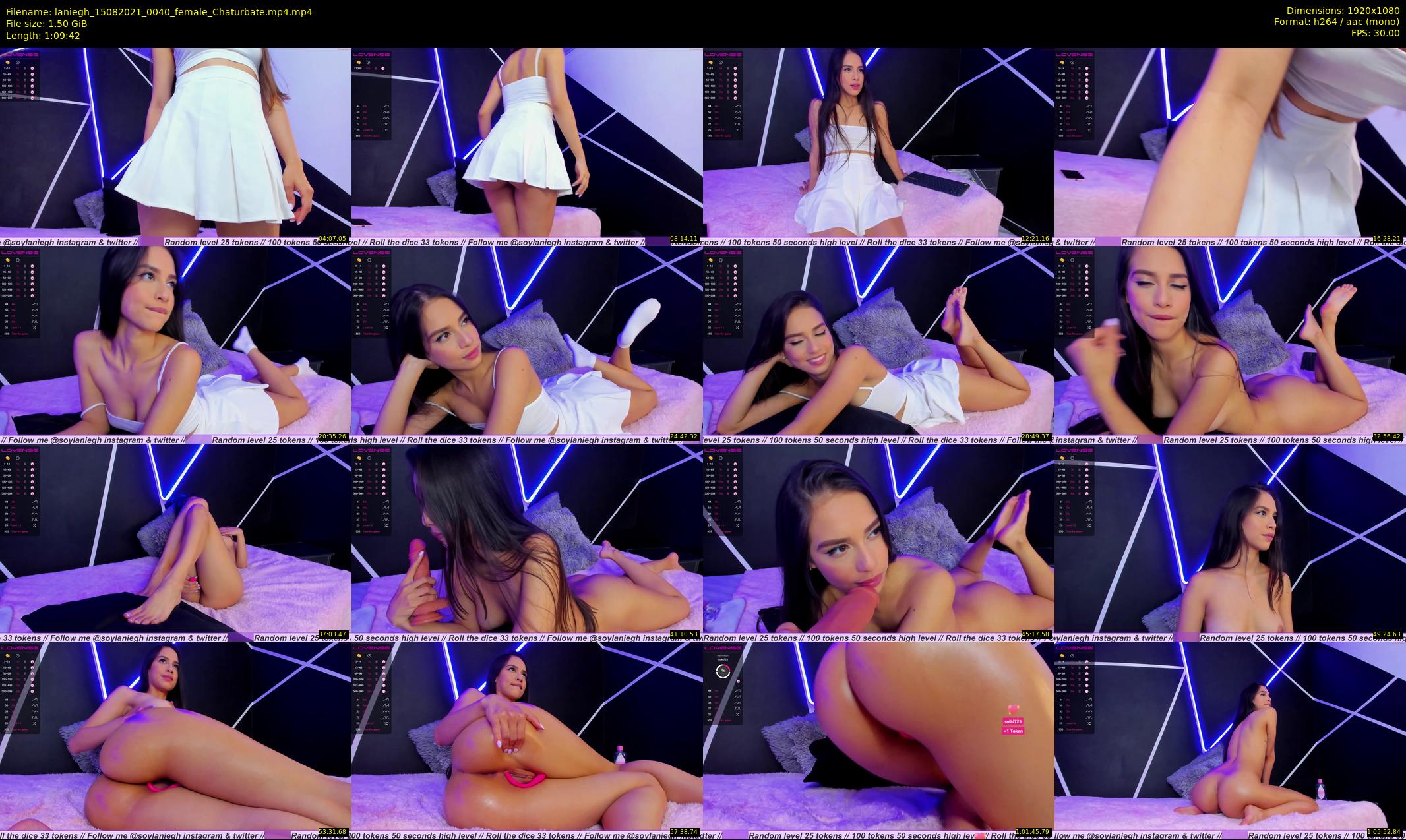 laniegh — 70 minute Chaturbate female cam show recording, 1080p, Aug 15, 2021