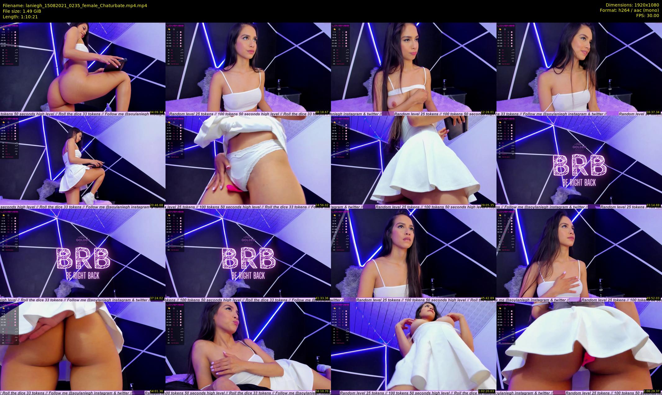 laniegh — 71 minute Chaturbate female cam show recording, 1080p, Aug 15, 2021