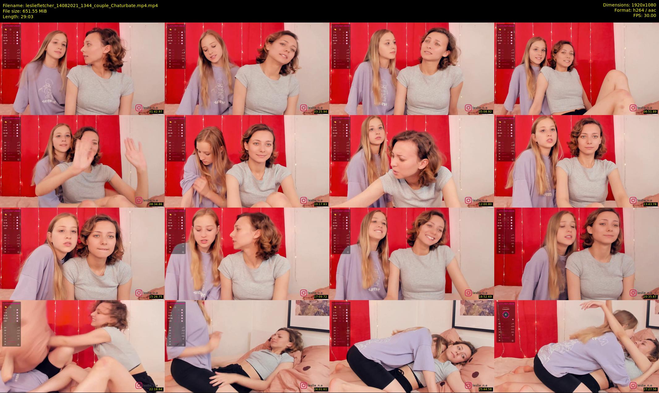lesliefletcher — 30 minute Chaturbate couple cam show recording, 1080p, Aug 14, 2021