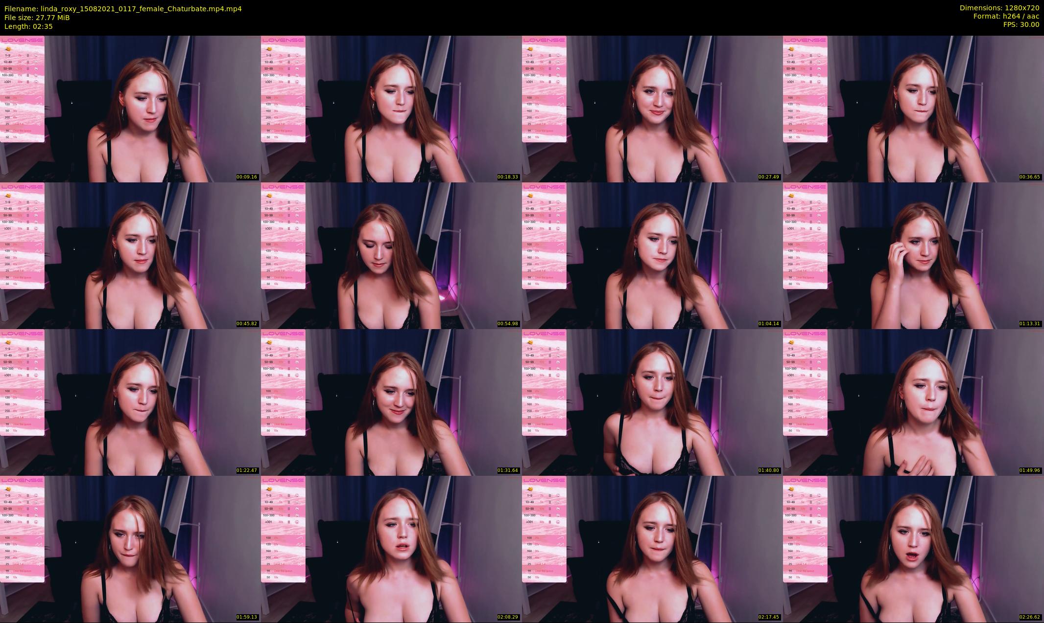 linda_roxy — 3 minute Chaturbate female cam show recording, 720p, Aug 15, 2021