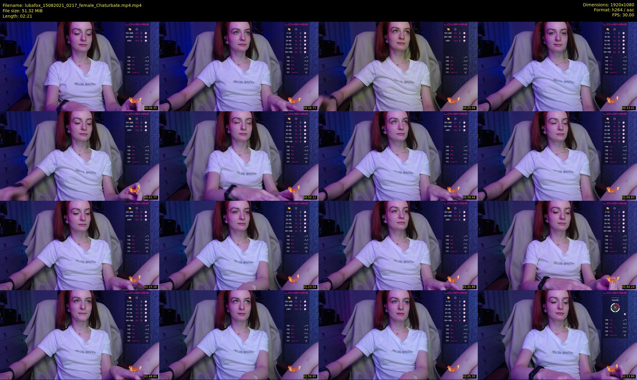 lubafox — 3 minute Chaturbate female cam show recording, 1080p, Aug 15, 2021