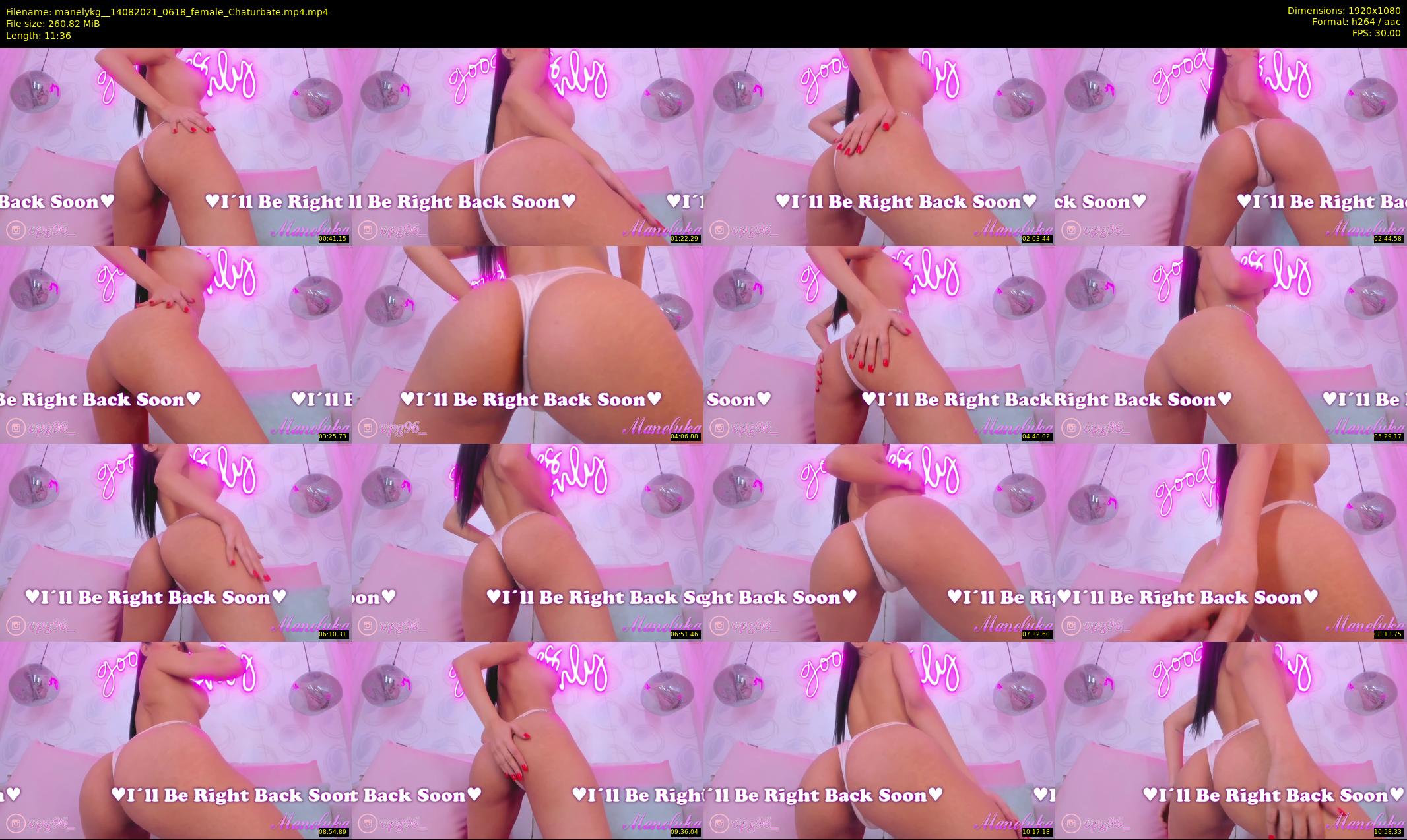 manelykg_ — 12 minute Chaturbate female cam show recording, 1080p, Aug 14, 2021