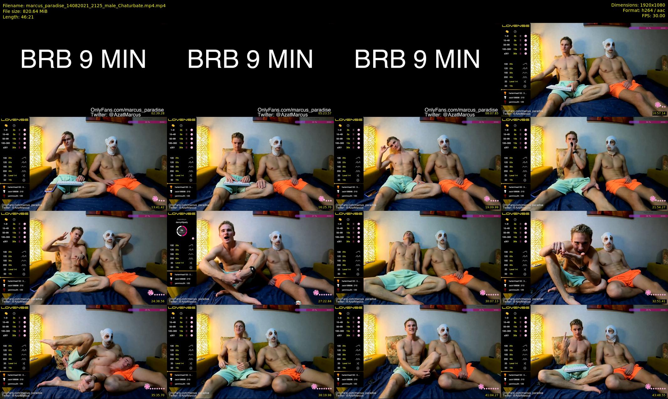 marcus_paradise — 47 minute Chaturbate male cam show recording, 1080p, Aug 14, 2021