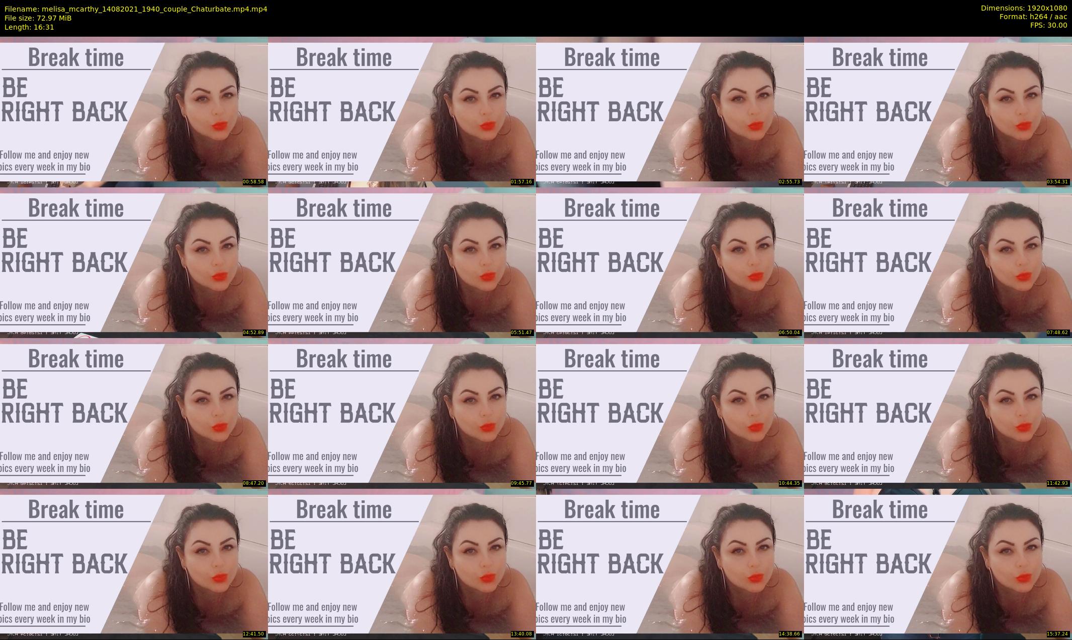 melisa_mcarthy — 17 minute Chaturbate couple cam show recording, 1080p, Aug 14, 2021