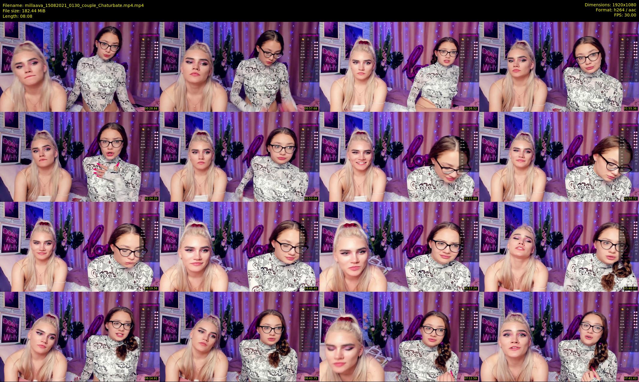 millaava — 9 minute Chaturbate female cam show recording, 1080p, Aug 15, 2021