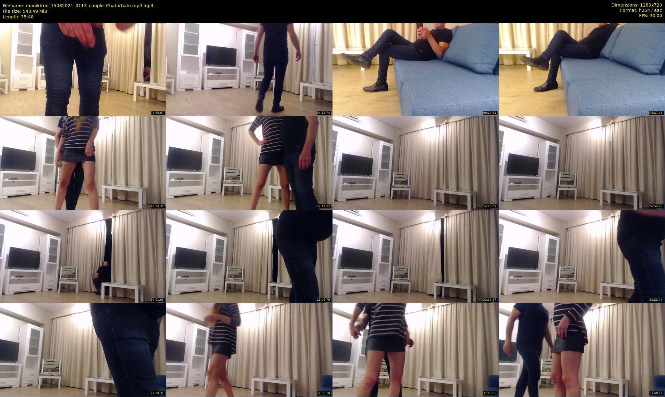 monikfree — 36 minute Chaturbate couple cam show recording, 720p, Aug 15, 2021