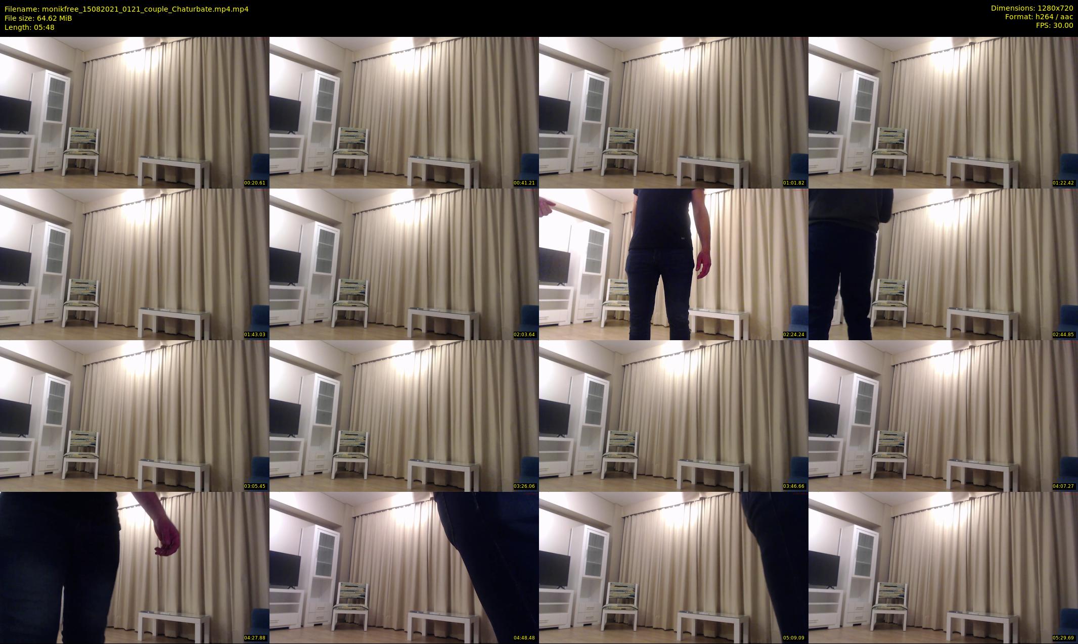 monikfree — 6 minute Chaturbate couple cam show recording, 720p, Aug 15, 2021