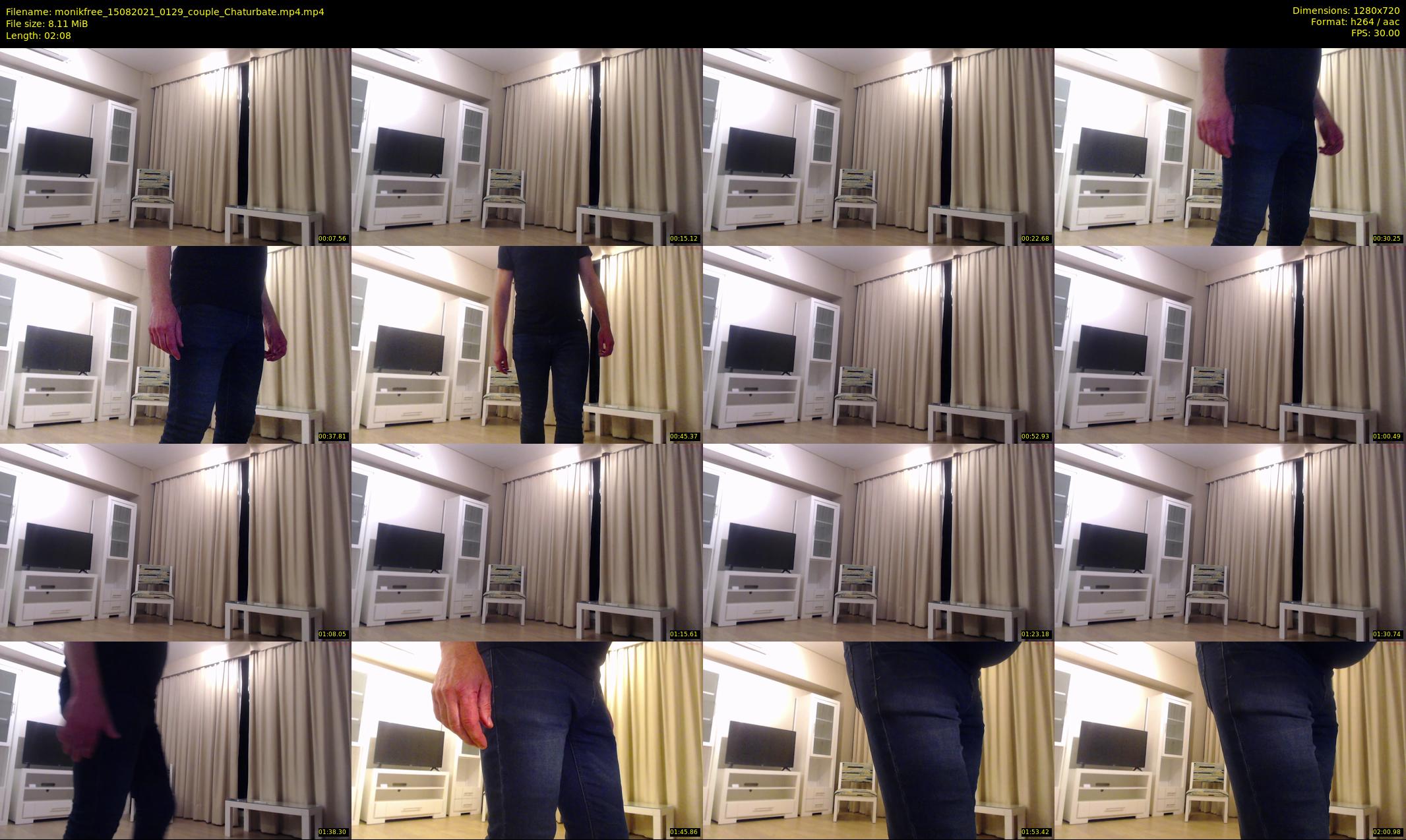 monikfree — 3 minute Chaturbate couple cam show recording, 720p, Aug 15, 2021