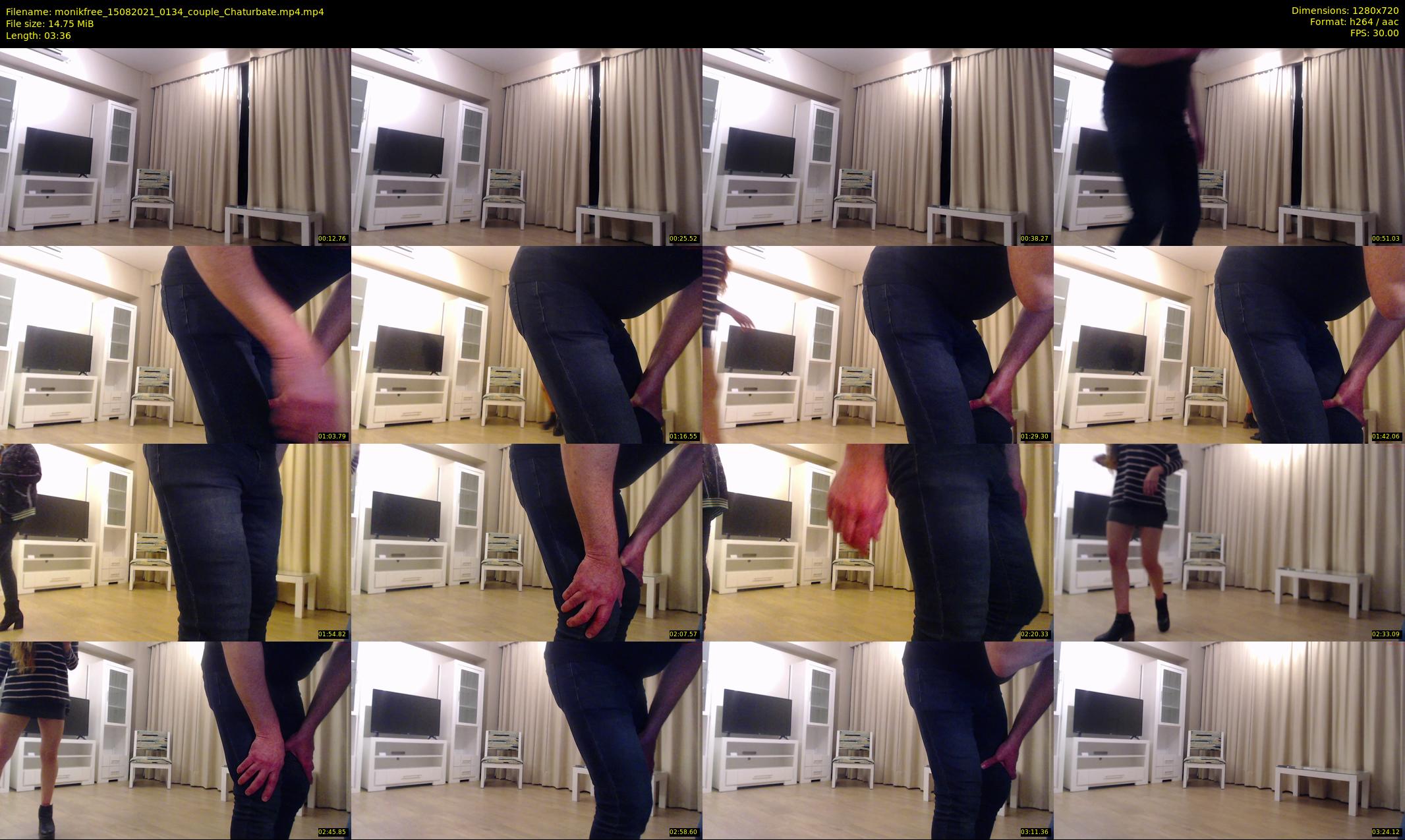 monikfree — 4 minute Chaturbate couple cam show recording, 720p, Aug 15, 2021
