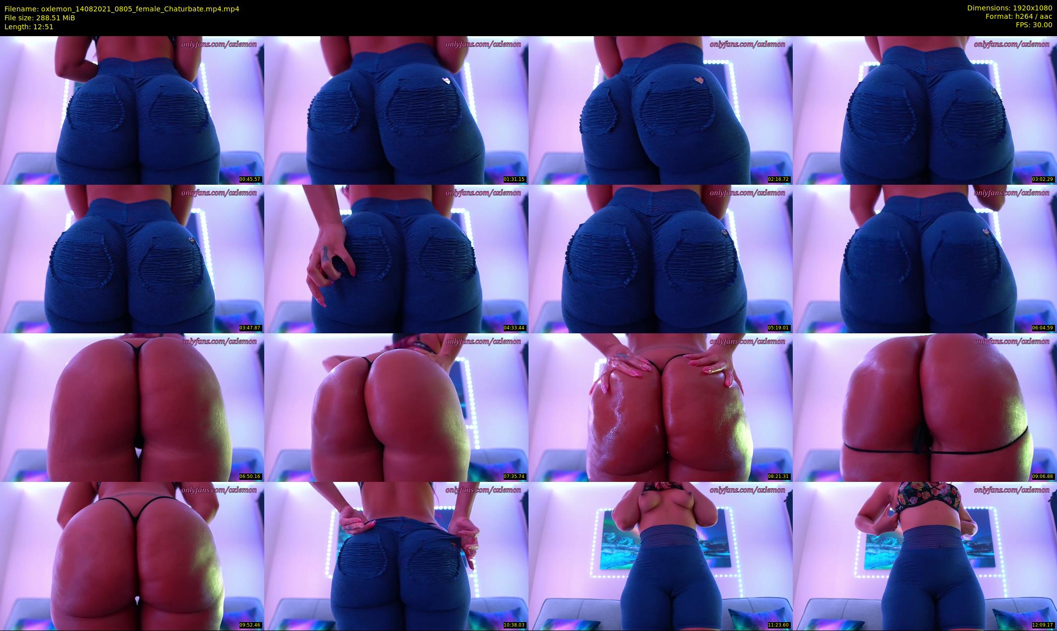 oxlemon — 13 minute Chaturbate female cam show recording, 1080p, Aug 14, 2021