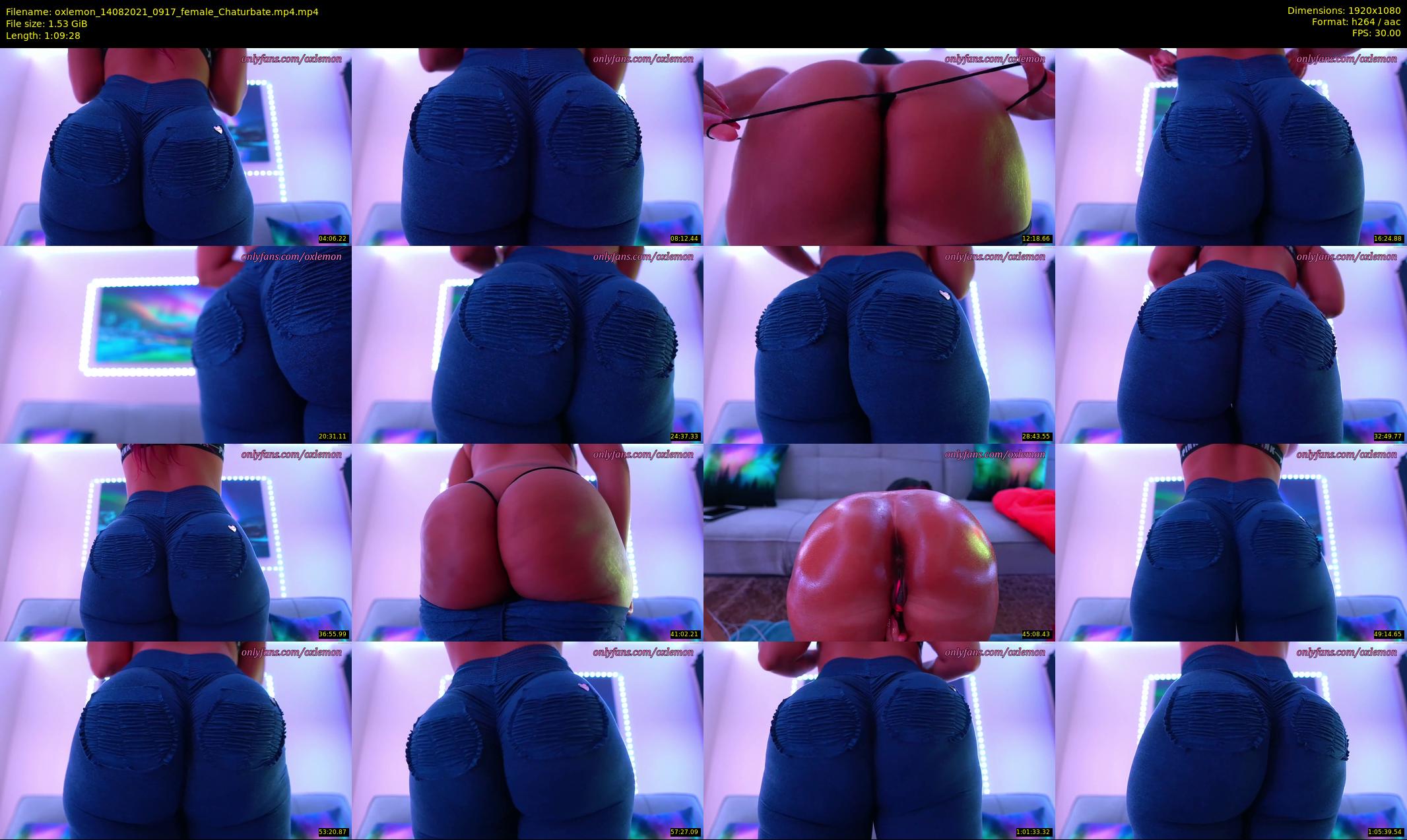 oxlemon — 70 minute Chaturbate female cam show recording, 1080p, Aug 14, 2021