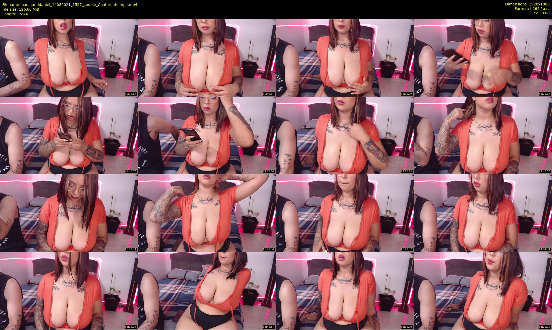 paolaanddaniel — 6 minute Chaturbate couple cam show recording, 1080p, Aug 14, 2021