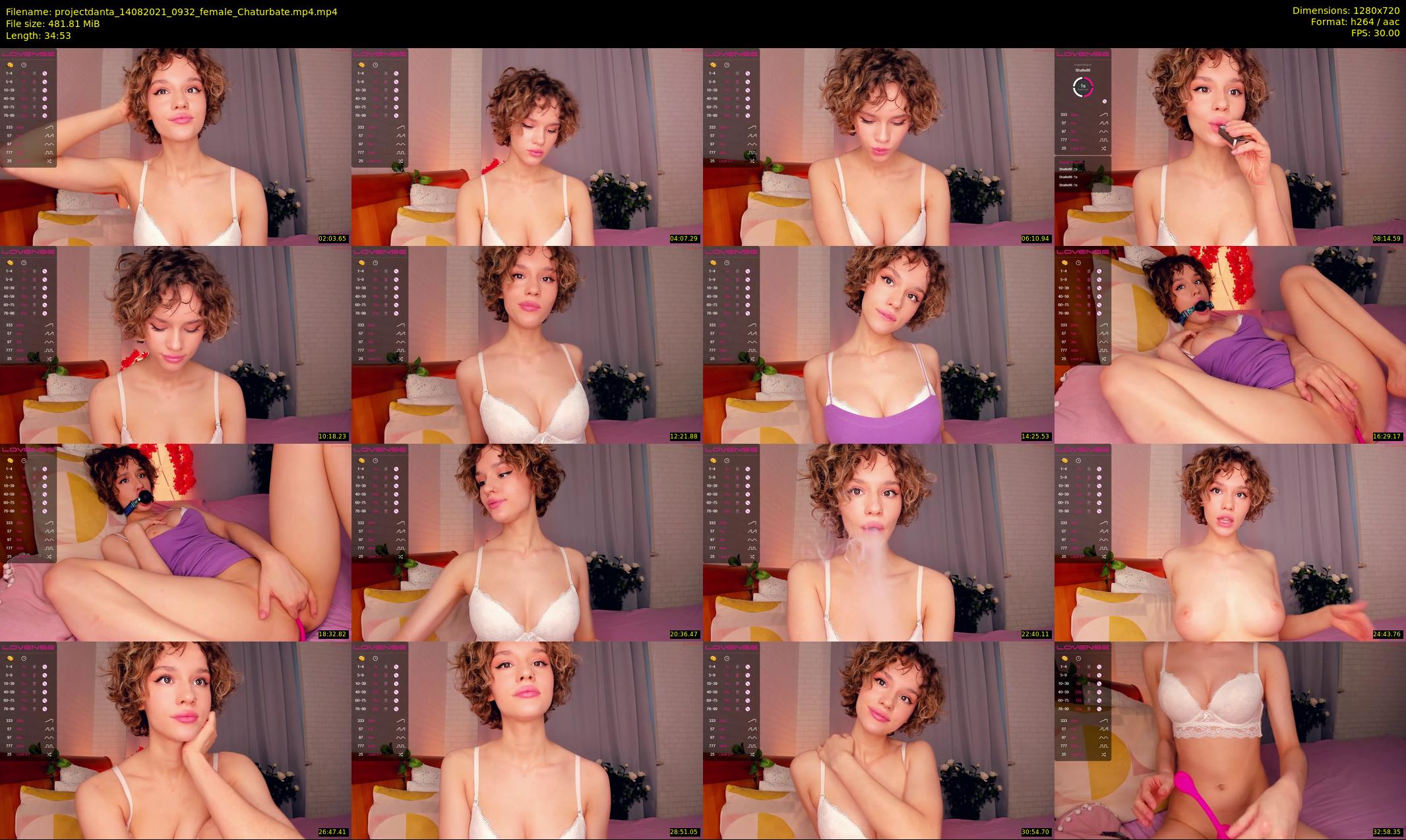 projectdanta — 35 minute Chaturbate female cam show recording, 720p, Aug 14, 2021