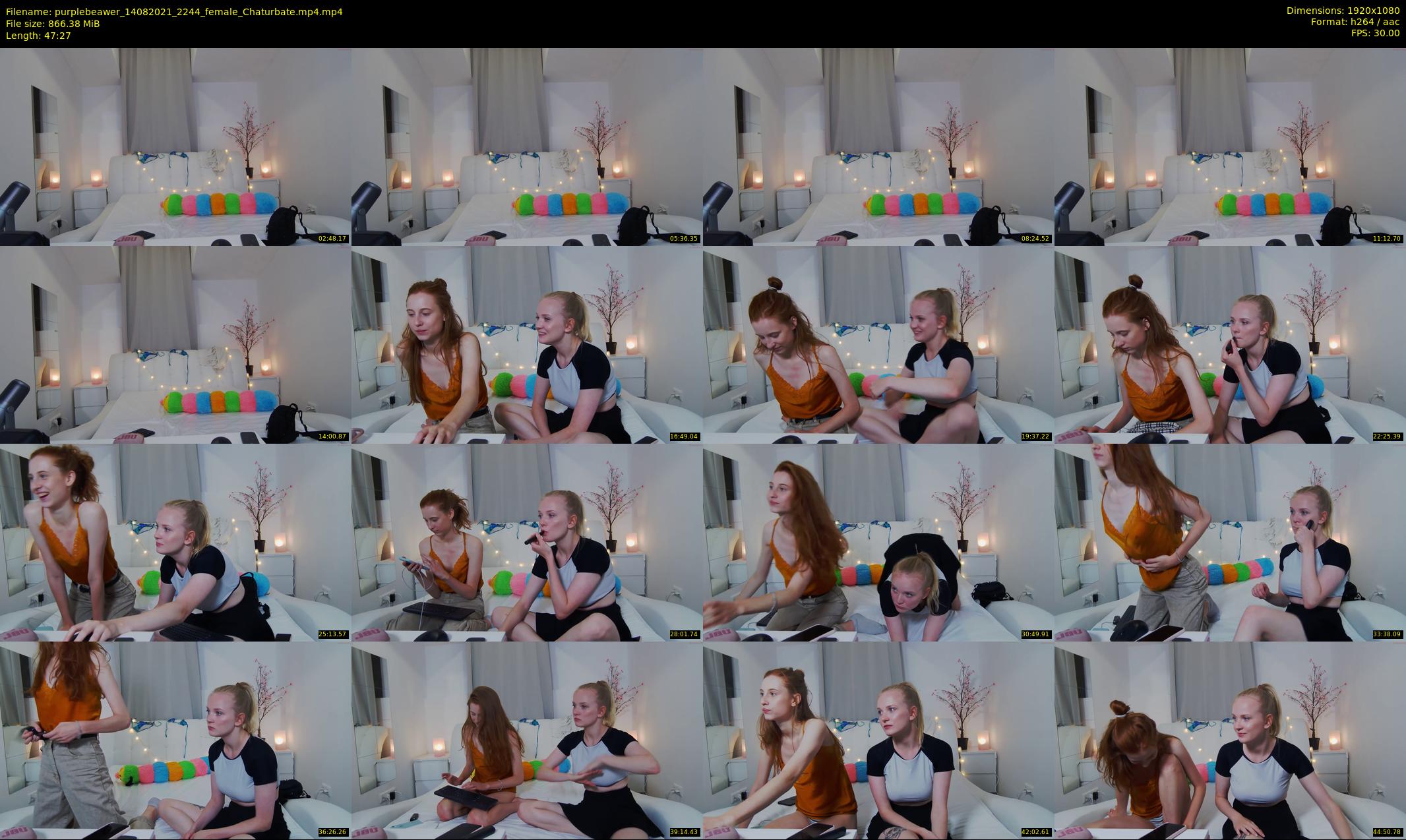 purplebeawer — 48 minute Chaturbate female cam show recording, 1080p, Aug 14, 2021