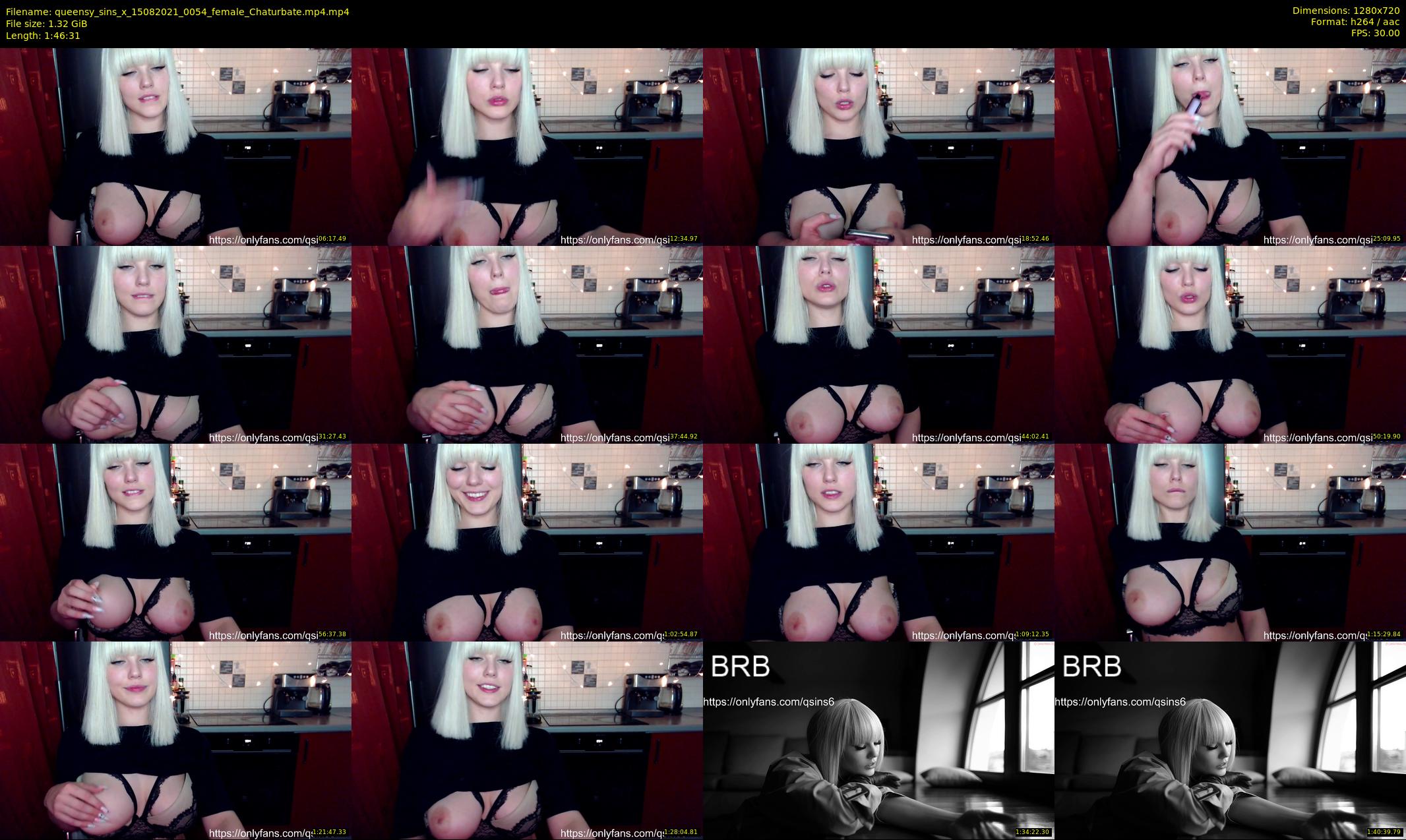 queensy_sins_x — 107 minute Chaturbate female cam show recording, 720p, Aug 15, 2021