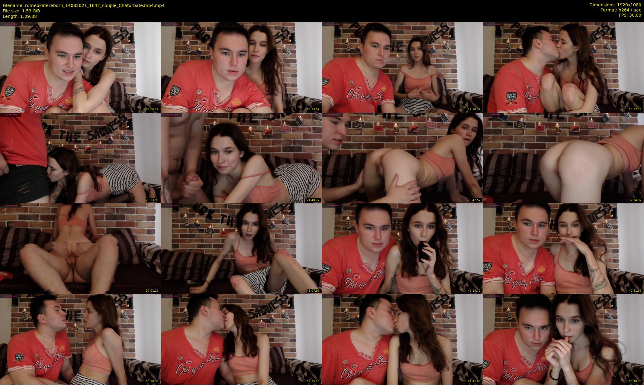 romeokatereborn — 70 minute Chaturbate couple cam show recording, 1080p, Aug 14, 2021