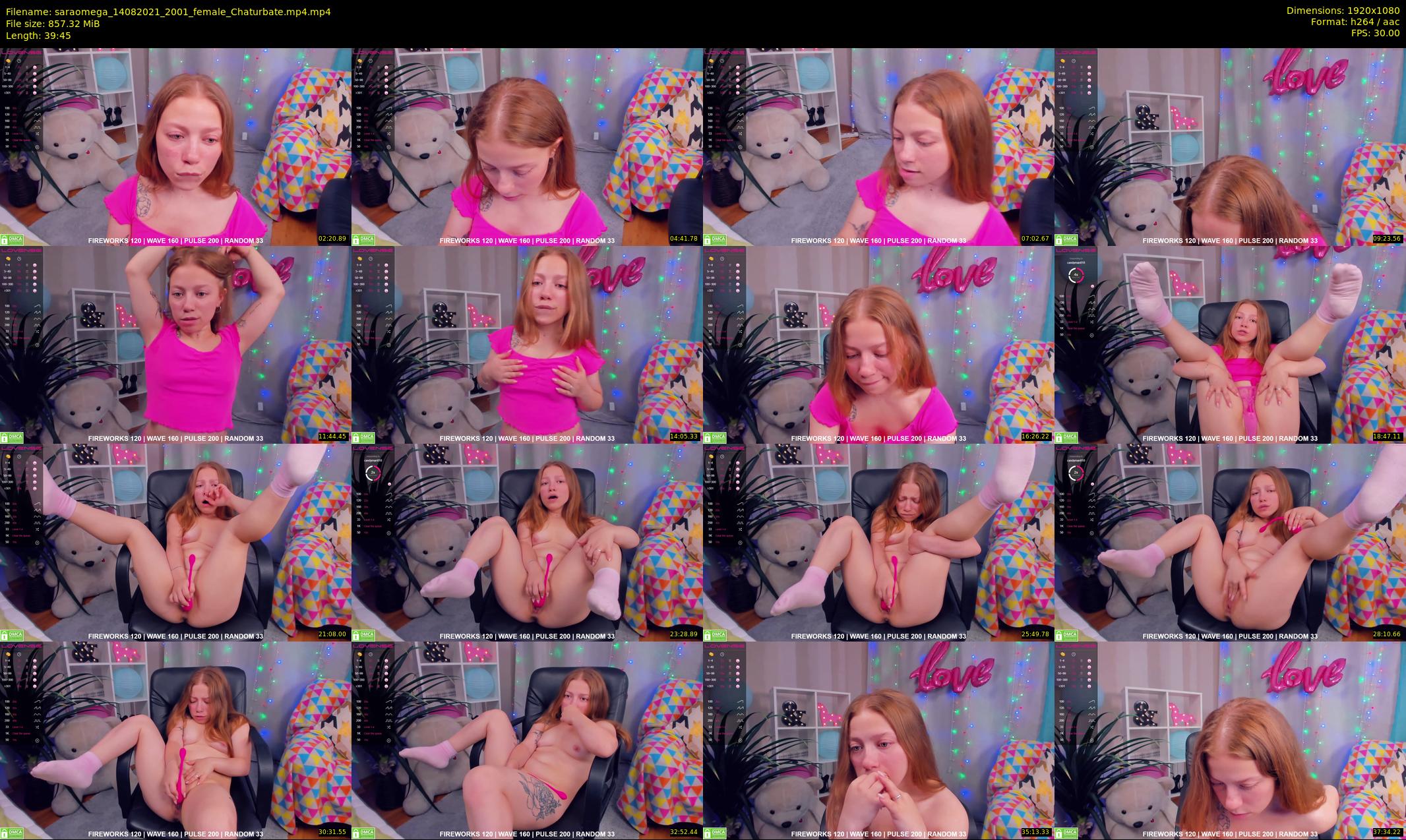 saraomega — 40 minute Chaturbate couple cam show recording, 1080p, Aug 14, 2021