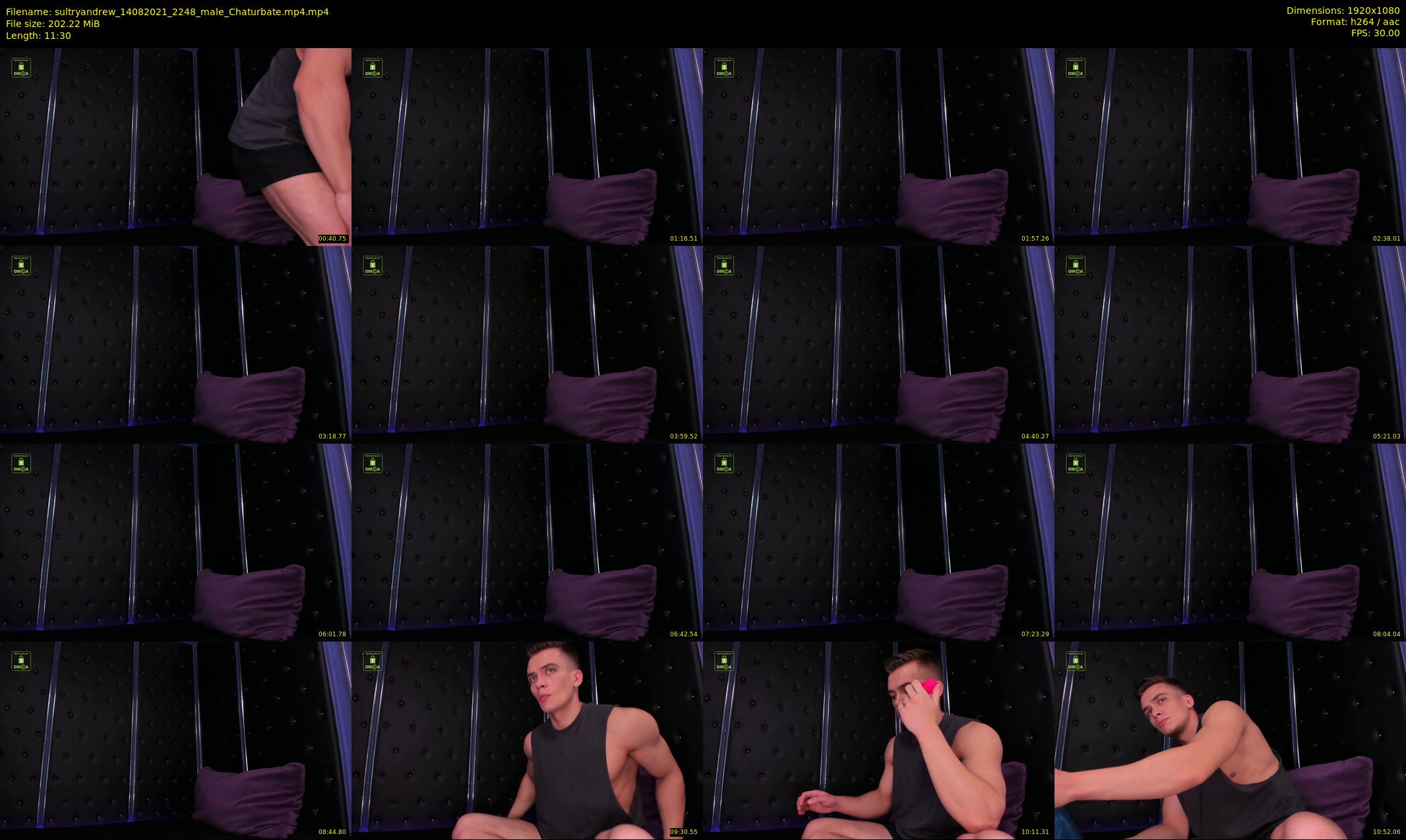 sultryandrew — 12 minute Chaturbate male cam show recording, 1080p, Aug 14, 2021