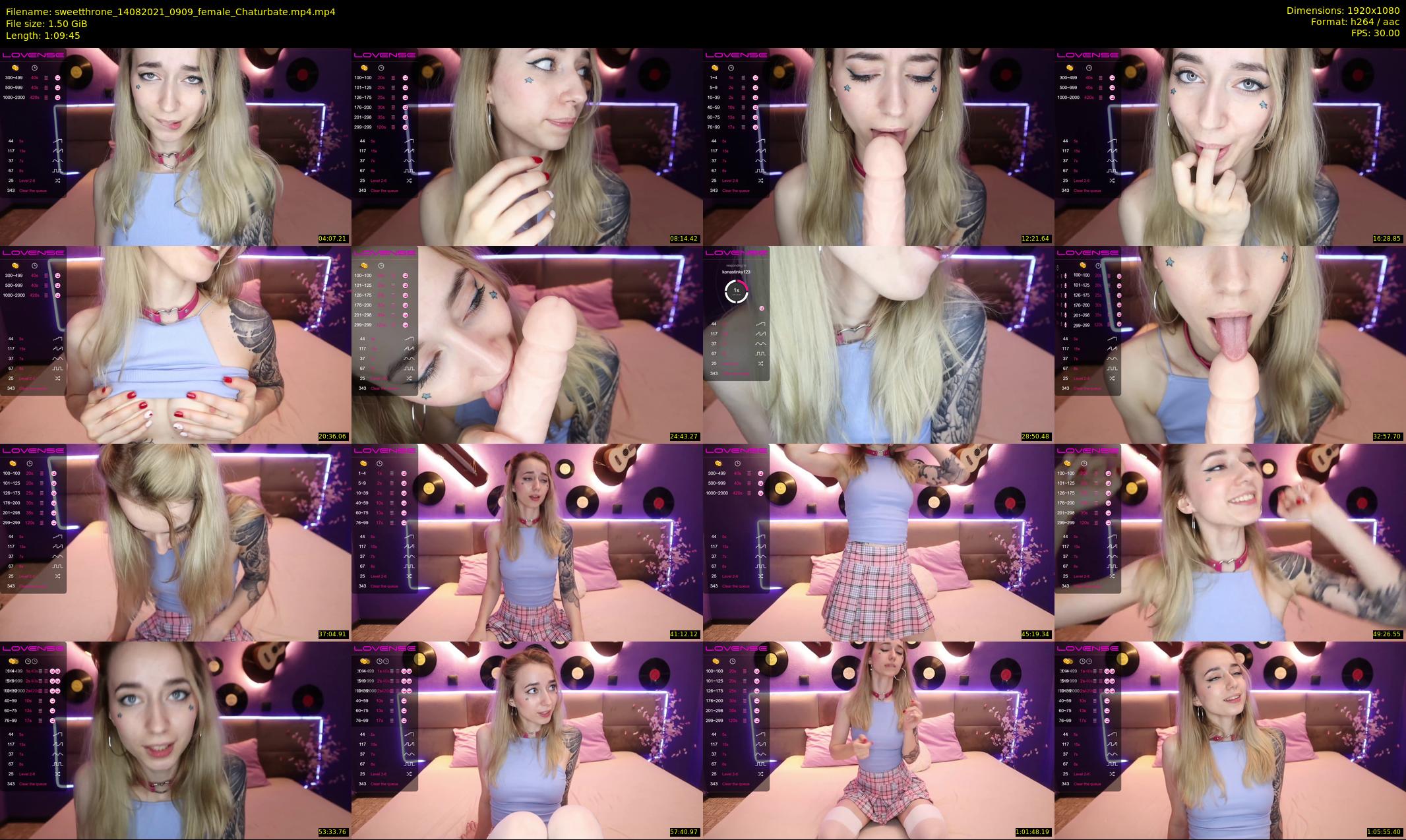 sweetthrone — 70 minute Chaturbate couple cam show recording, 1080p, Aug 14, 2021