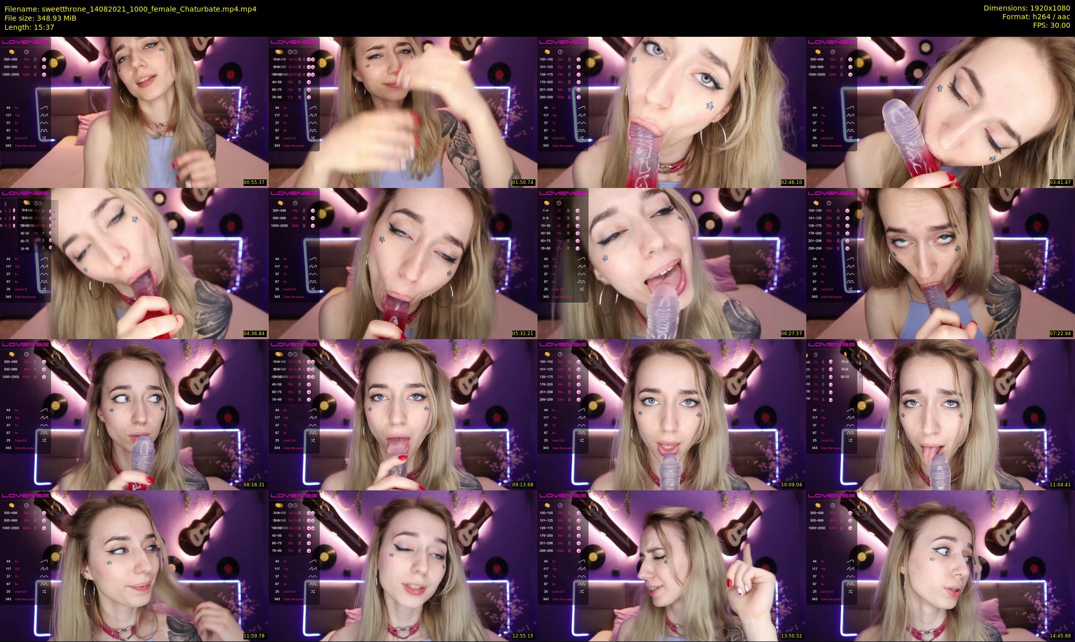 sweetthrone — 16 minute Chaturbate couple cam show recording, 1080p, Aug 14, 2021