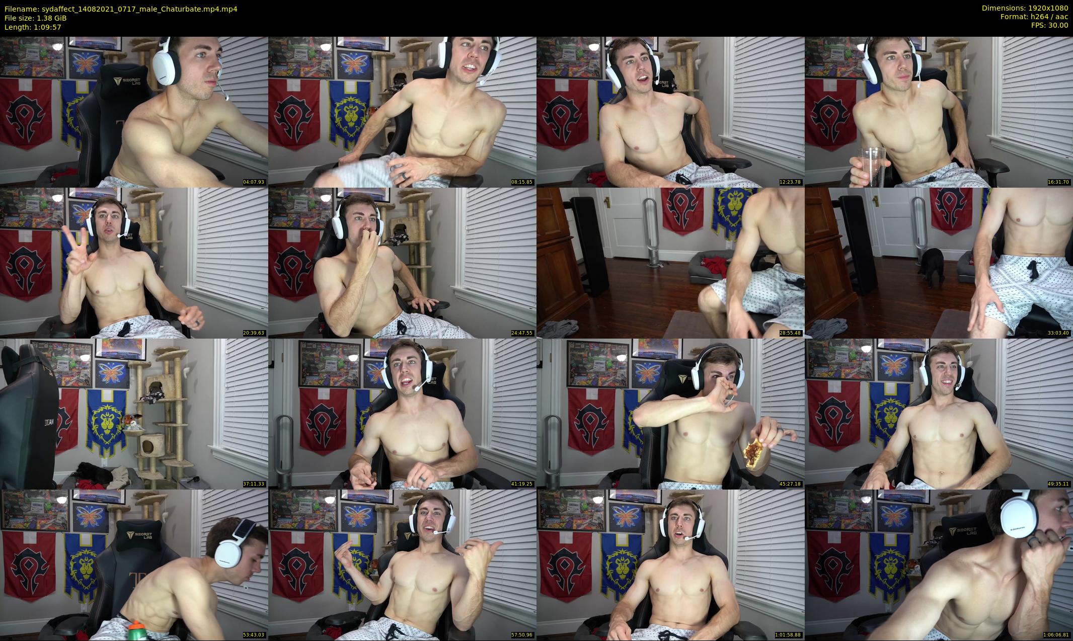 sydaffect — 70 minute Chaturbate male cam show recording, 1080p, Aug 14, 2021