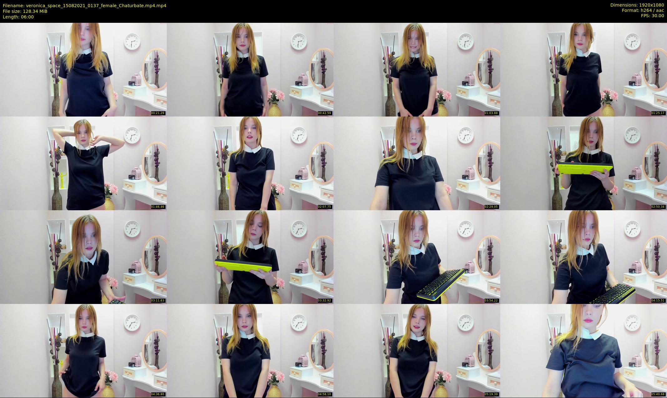 veronica_space — 6 minute Chaturbate female cam show recording, 1080p, Aug 15, 2021