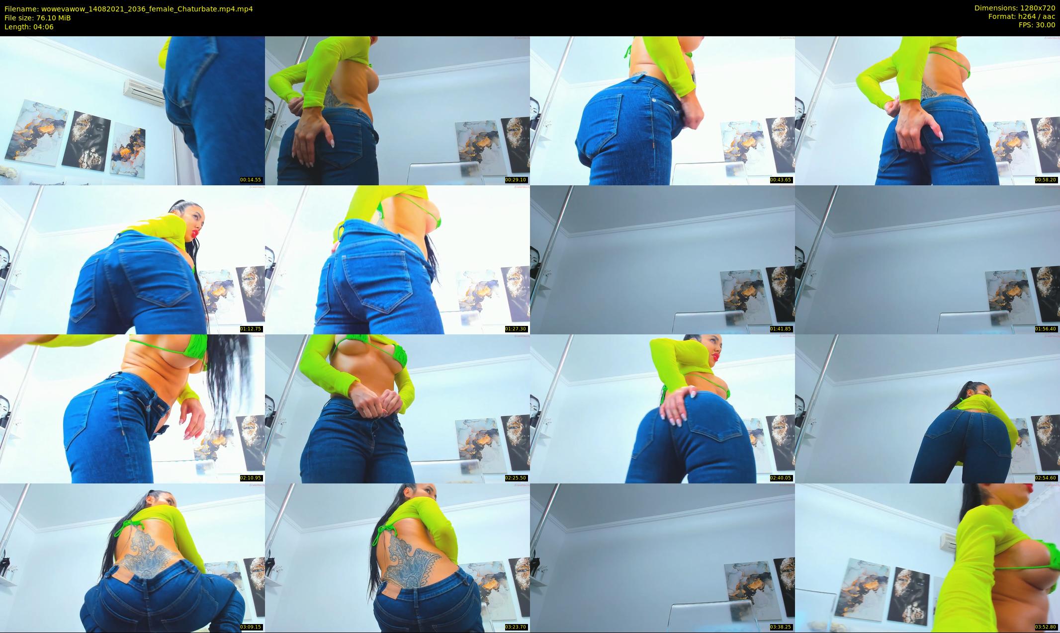 wowevawow — 5 minute Chaturbate female cam show recording, 720p, Aug 14, 2021
