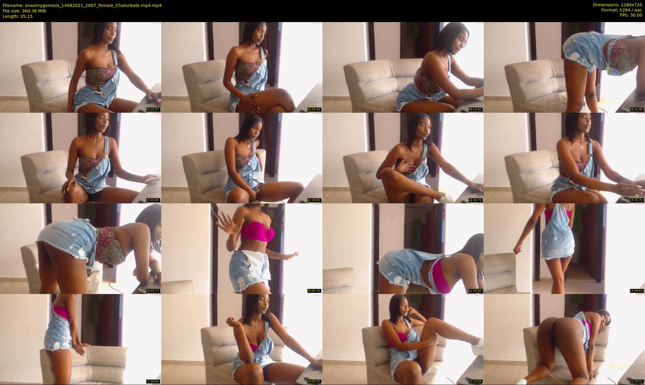 xnaomygomezx — 36 minute Chaturbate female cam show recording, 720p, Aug 14, 2021
