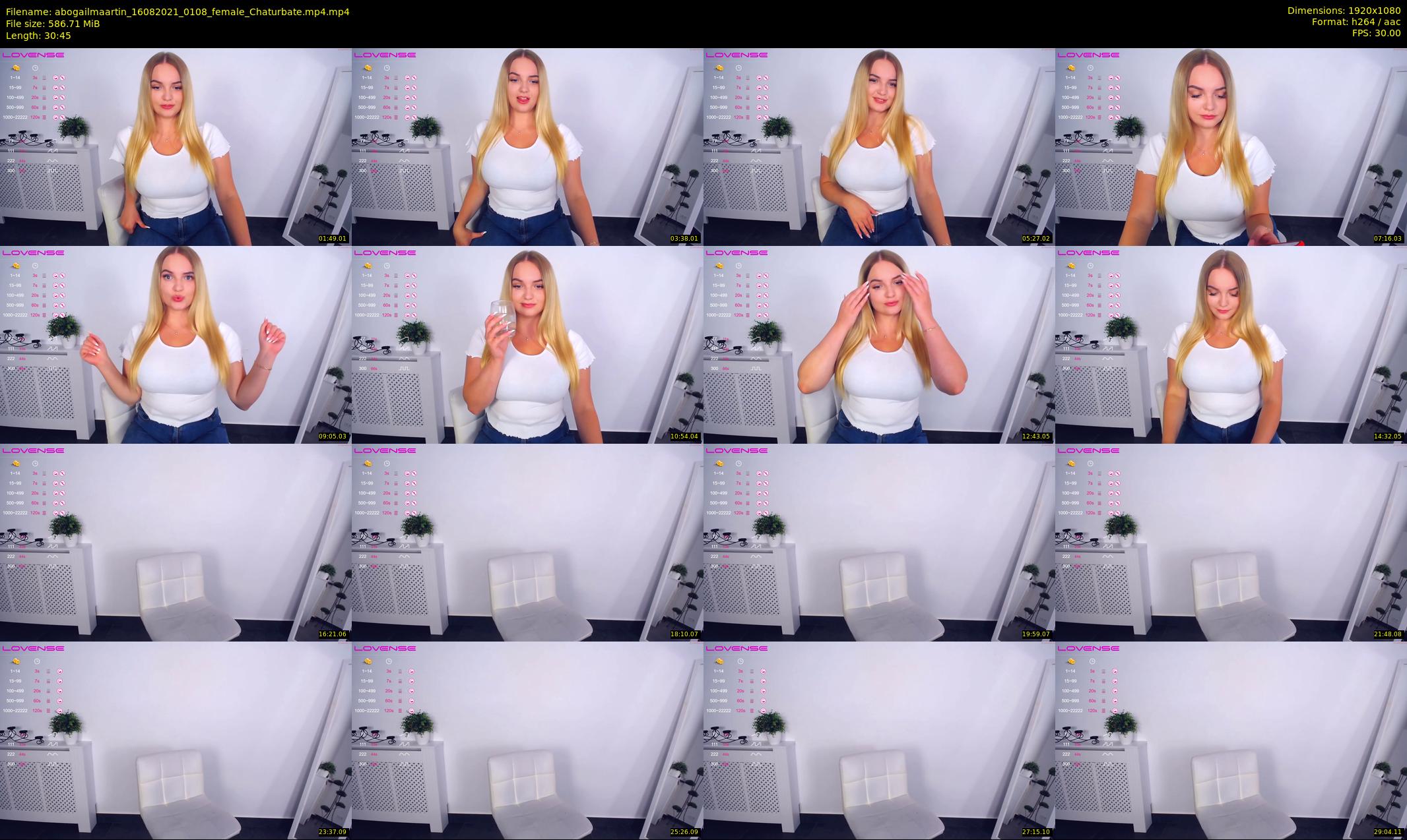 abogailmaartin — 31 minute Chaturbate female cam show recording, 1080p, Aug 16, 2021