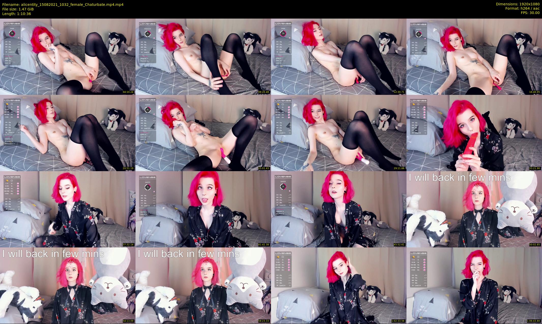 alicentity — 71 minute Chaturbate female cam show recording, 1080p, Aug 15, 2021