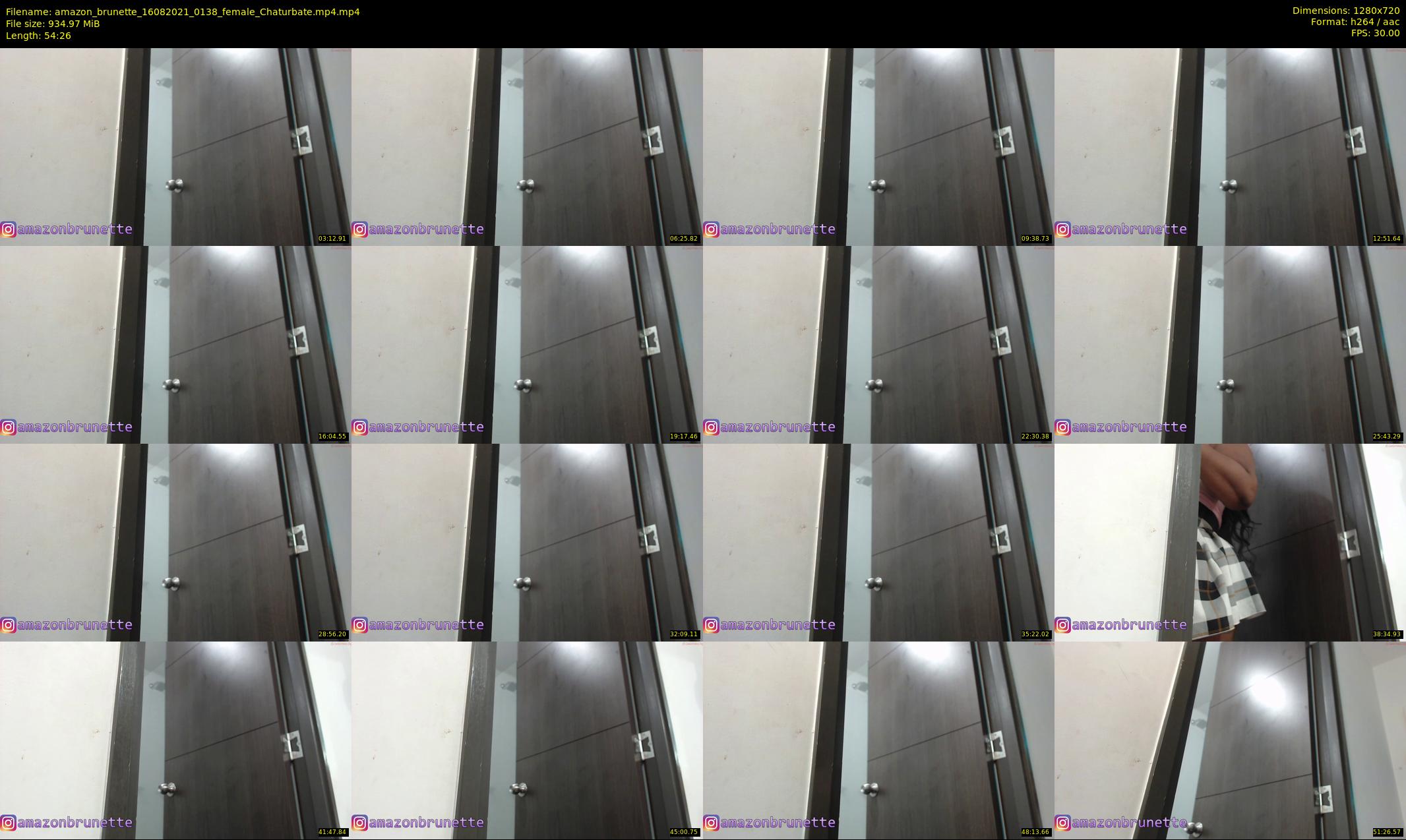 amazon_brunette — 55 minute Chaturbate female cam show recording, 720p, Aug 16, 2021