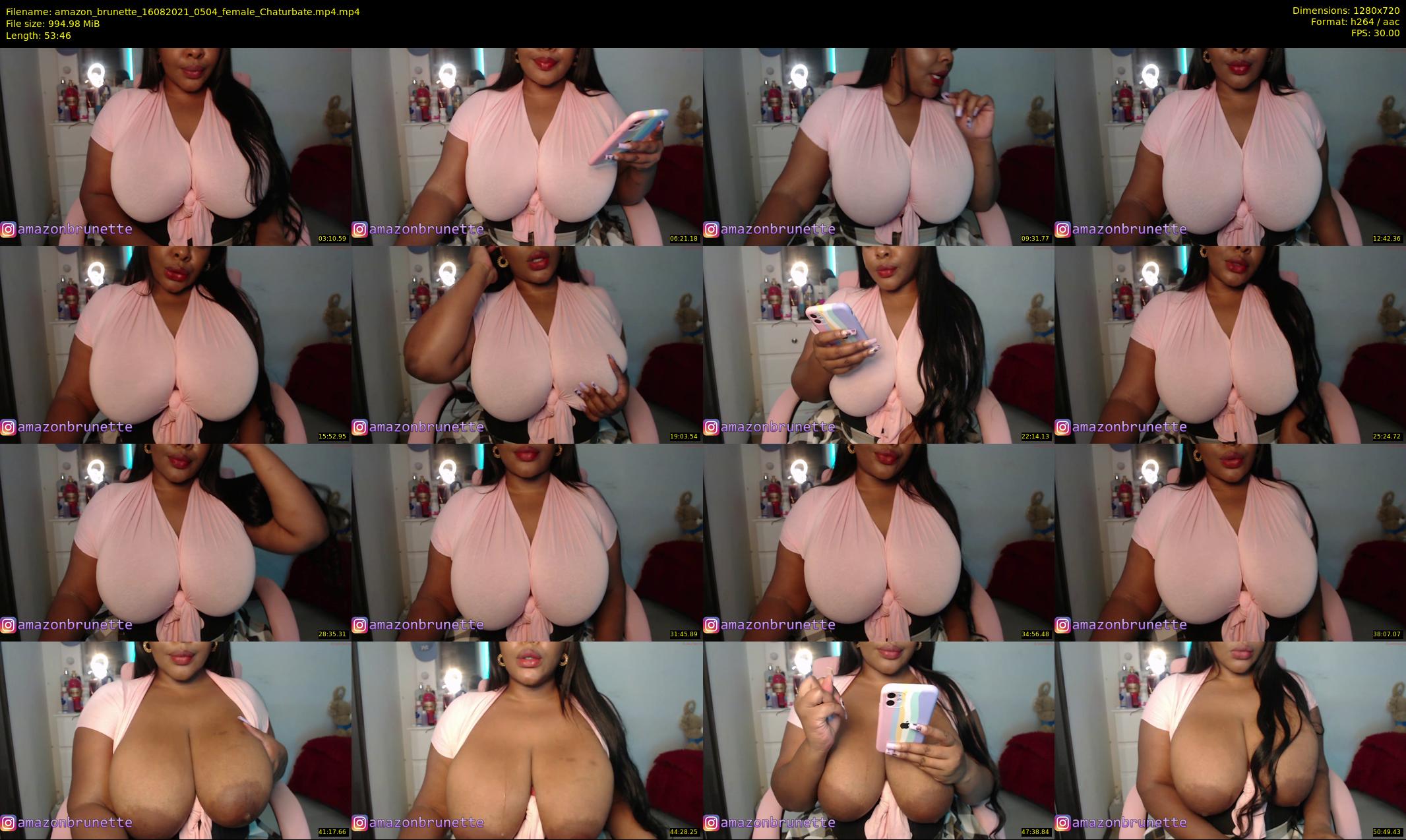 amazon_brunette — 54 minute Chaturbate female cam show recording, 720p, Aug 16, 2021