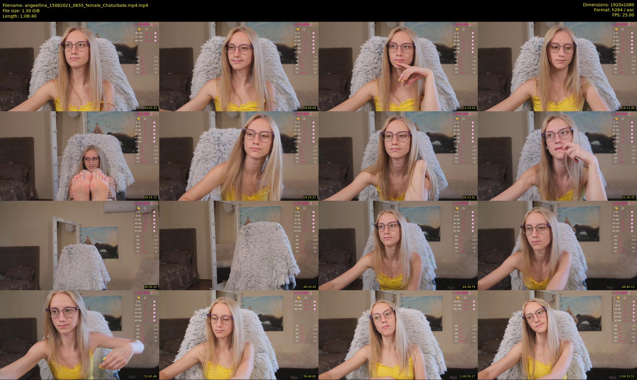 angeellina — 69 minute Chaturbate female cam show recording, 1080p, Aug 15, 2021