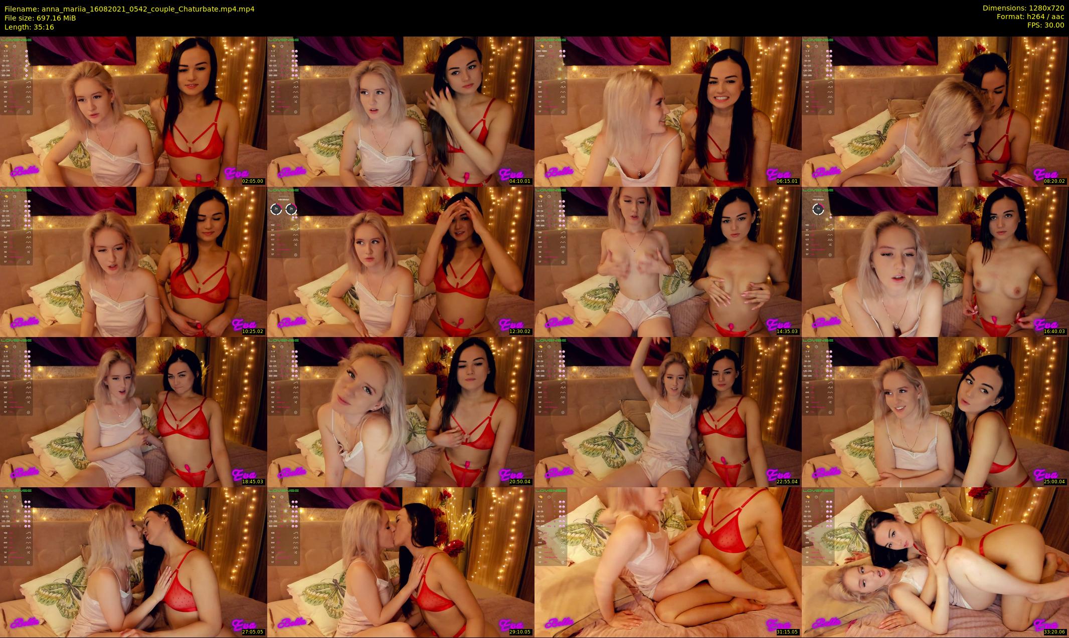 anna_mariia — 36 minute Chaturbate couple cam show recording, 720p, Aug 16, 2021