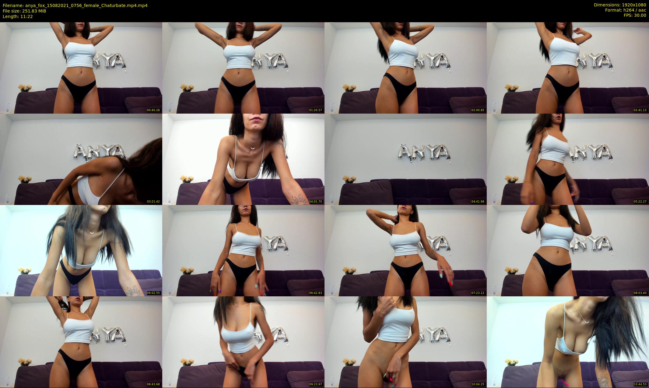 anya_fox — 12 minute Chaturbate female cam show recording, 1080p, Aug 15, 2021