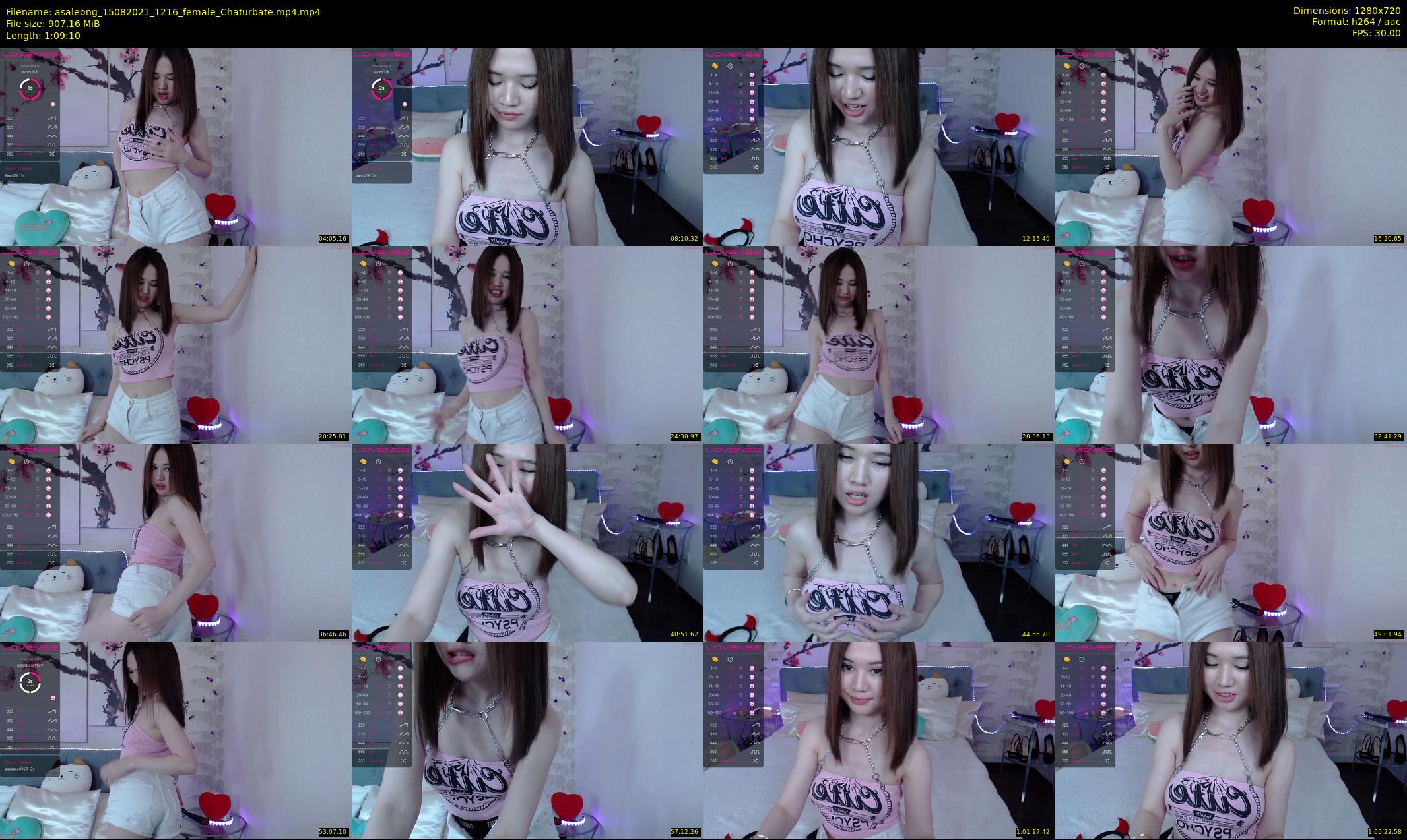 asaleong — 70 minute Chaturbate female cam show recording, 720p, Aug 15, 2021