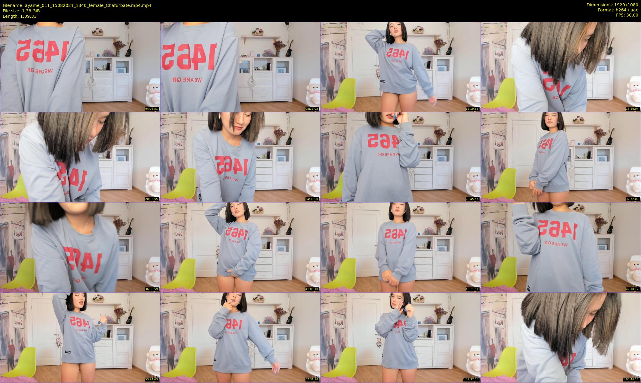 ayame_011 — 70 minute Chaturbate female cam show recording, 1080p, Aug 15, 2021