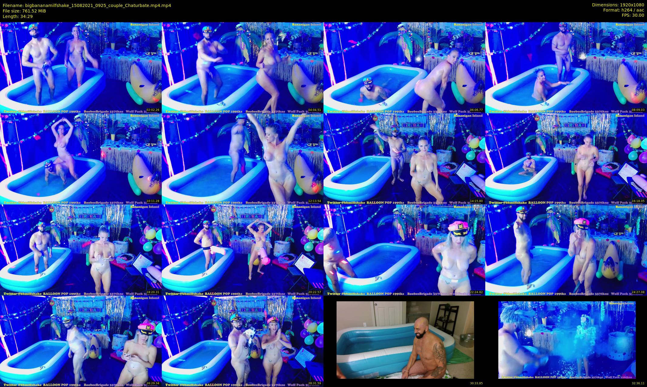 bigbananamilfshake — 35 minute Chaturbate couple cam show recording, 1080p, Aug 15, 2021