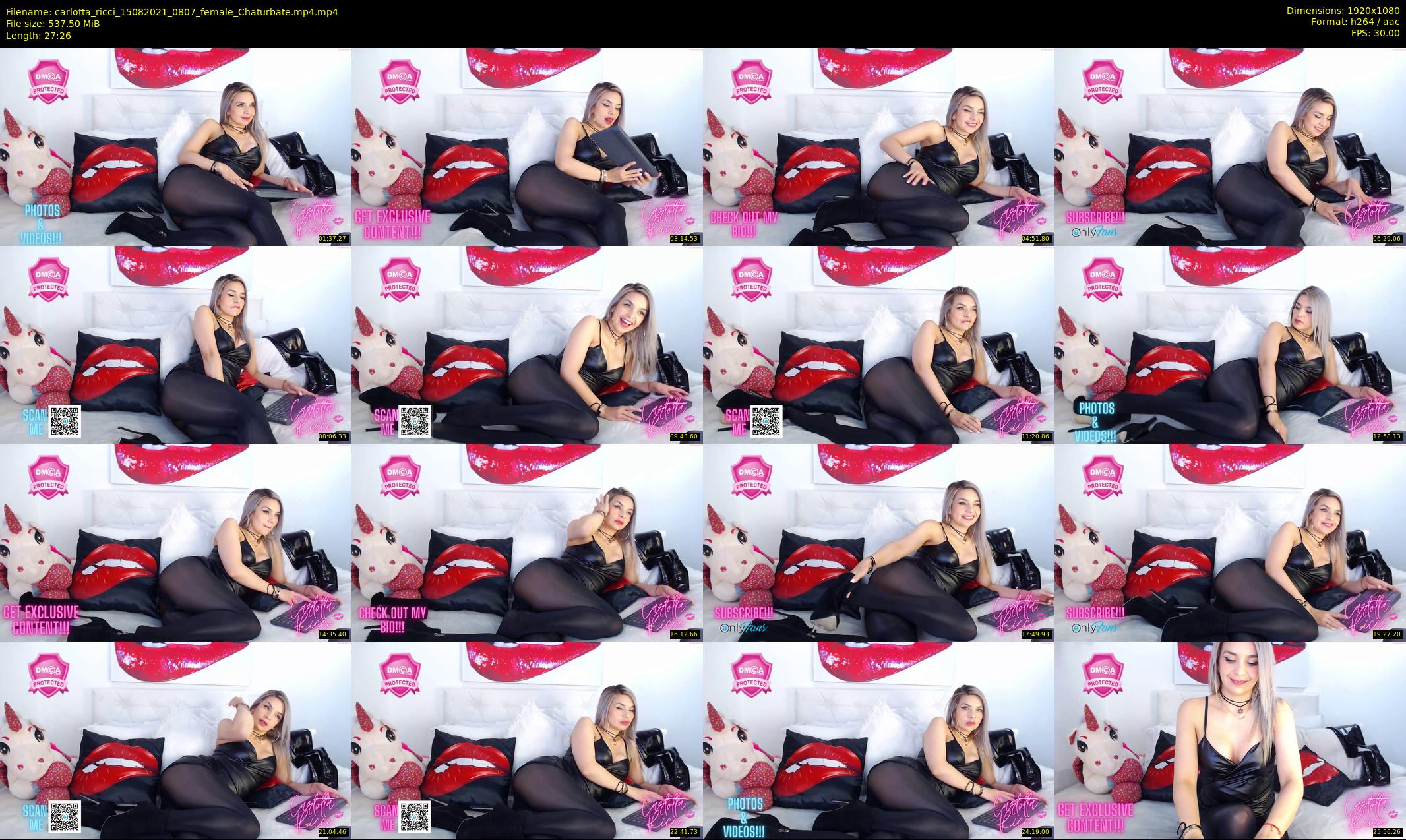 carlotta_ricci — 28 minute Chaturbate female cam show recording, 1080p, Aug 15, 2021