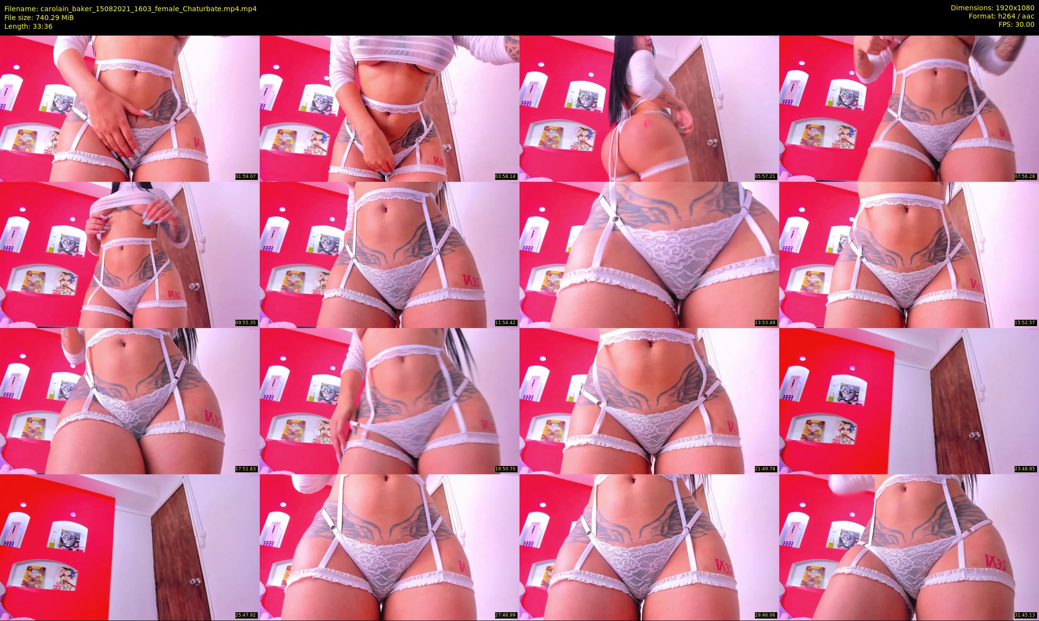 carolain_baker — 34 minute Chaturbate female cam show recording, 1080p, Aug 15, 2021